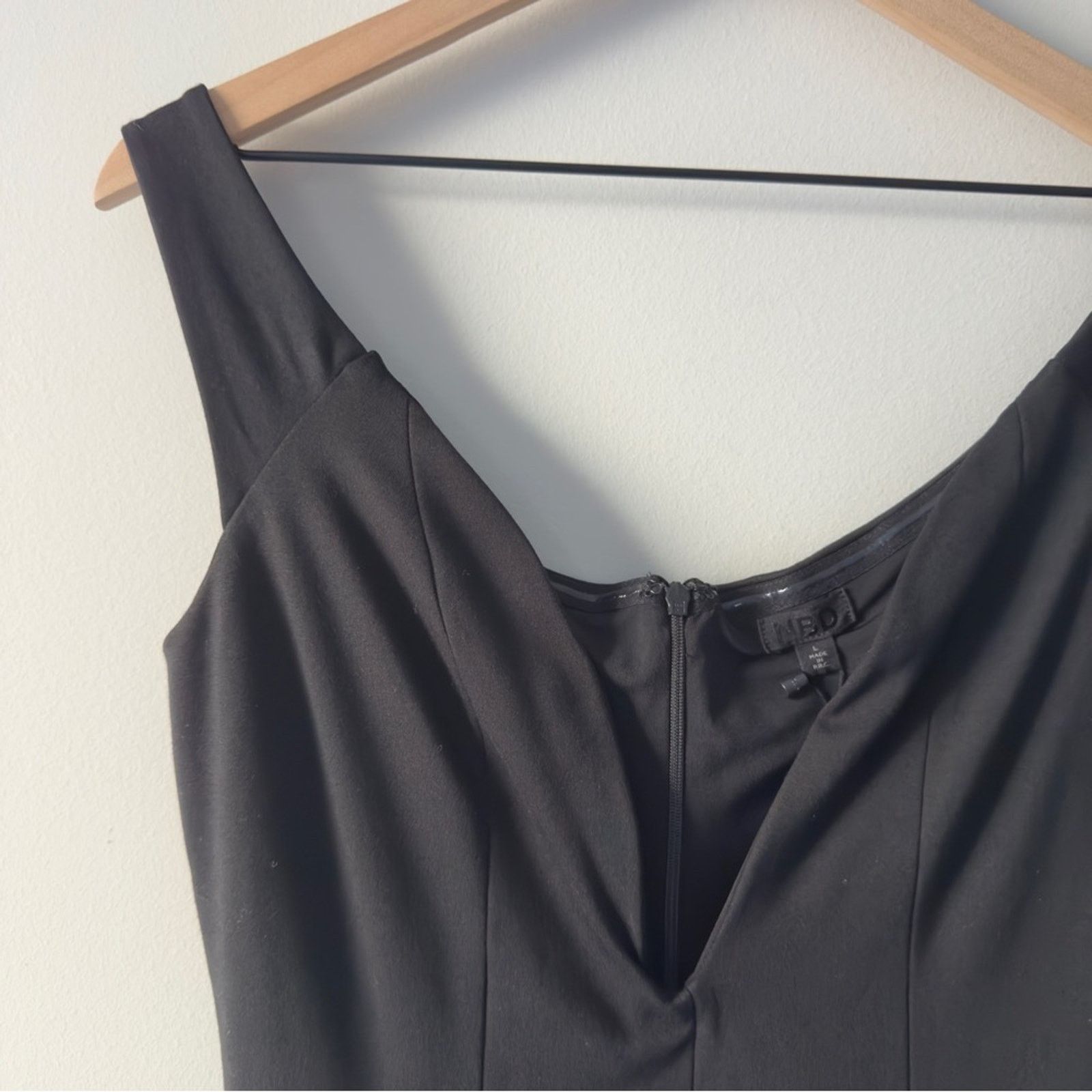 REVOLVE Revolve NBD Black Sleeveless Dress Plunge Wired V-Neck Mini Size L / US 10 / IT 46 - 5 Thumbnail