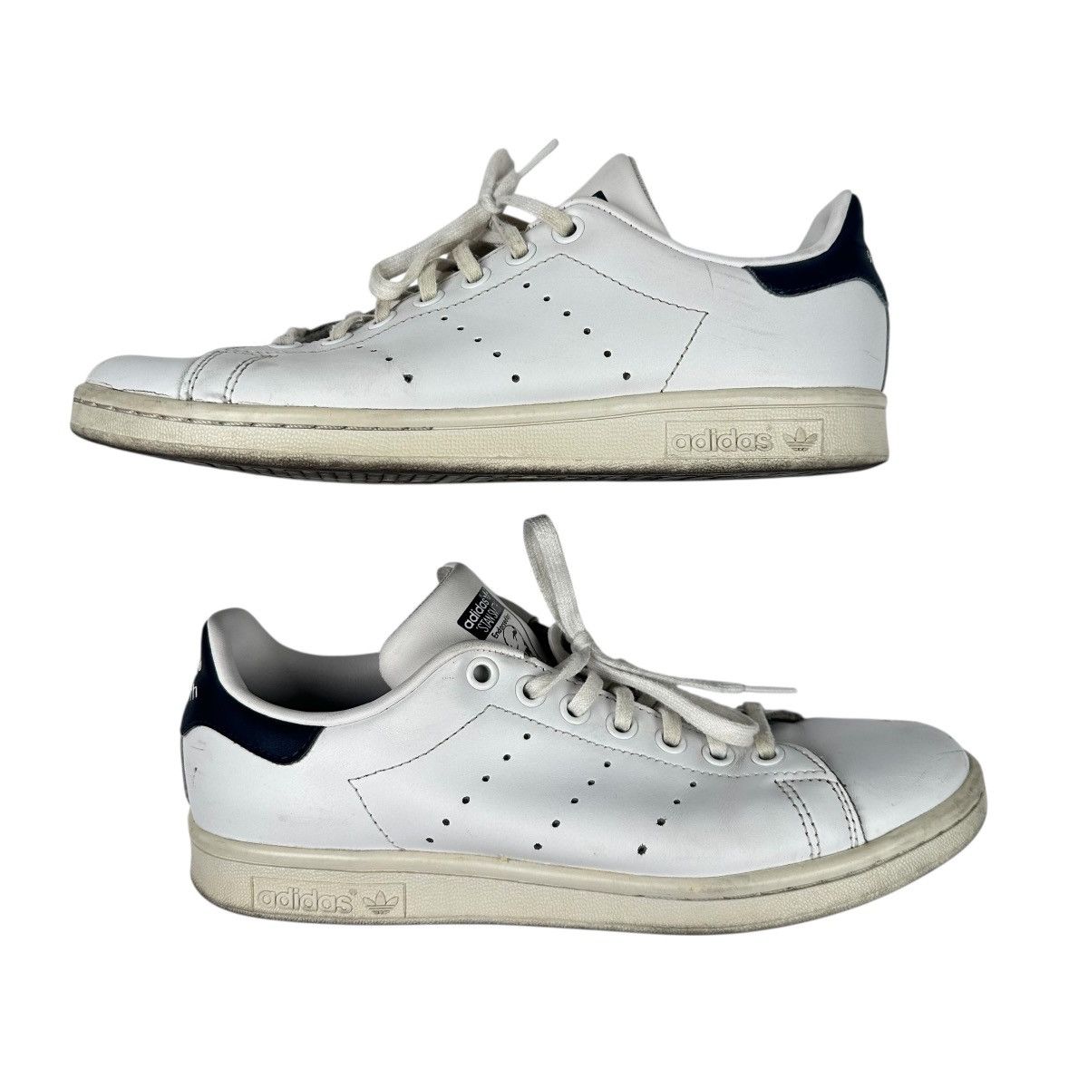 Adidas adidas Stan Smith Mens 6.5 Womens 8 White Leather Sneakers Size US 6.5 / EU 39-40 - 3 Thumbnail