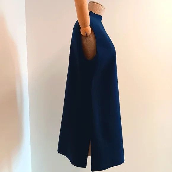 Lafayette 148 LAFAYETTE 148 Responsible Matte Crepe Mockneck Tunic-Lido Bl Size L / US 10 / IT 46 - 9 Thumbnail
