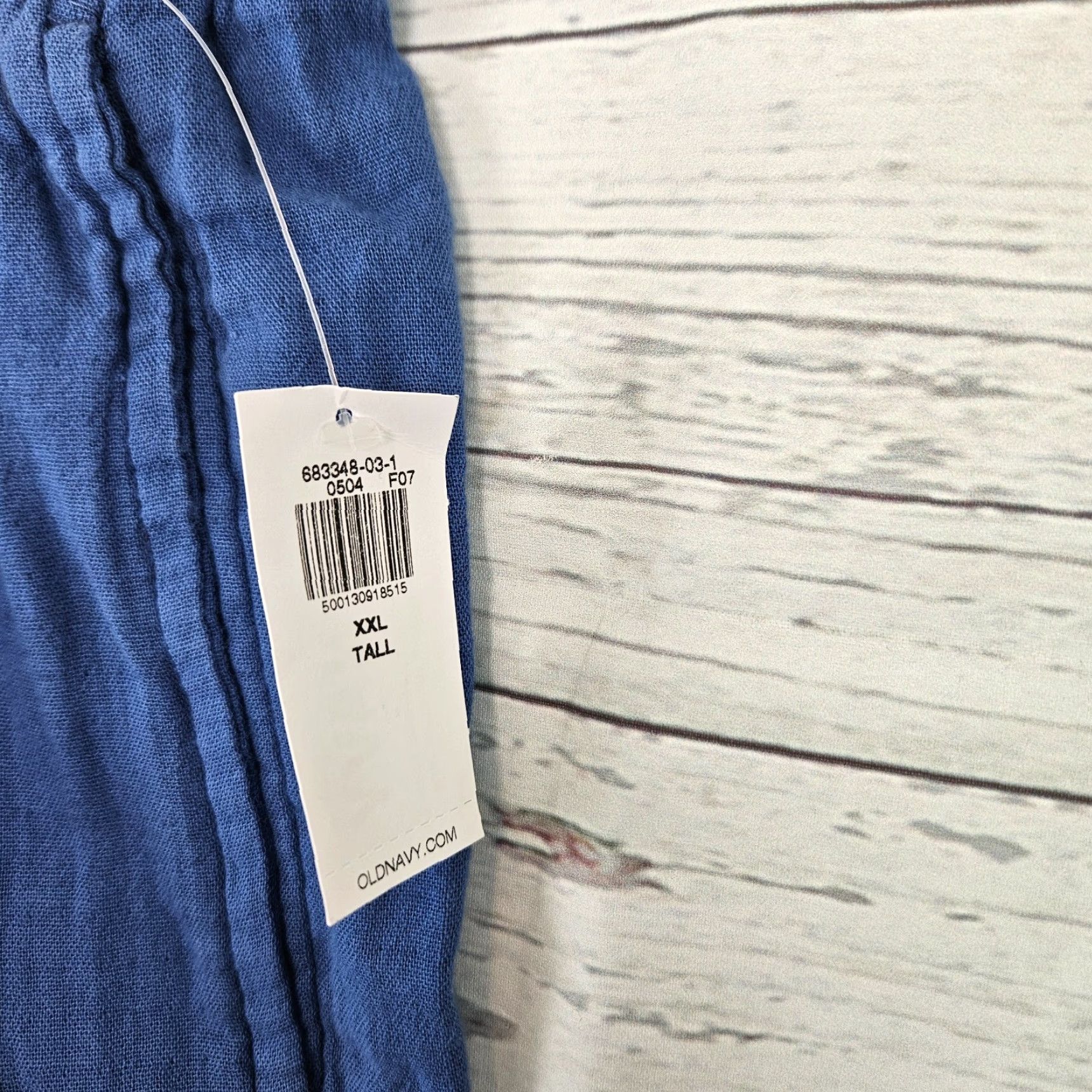 Old Navy Old Navy Womens Wide Leg Gauze Pants Pull On Sz 2XL Tall Blue Cotton Shirt? Size 40" / US 18 - 6 Thumbnail