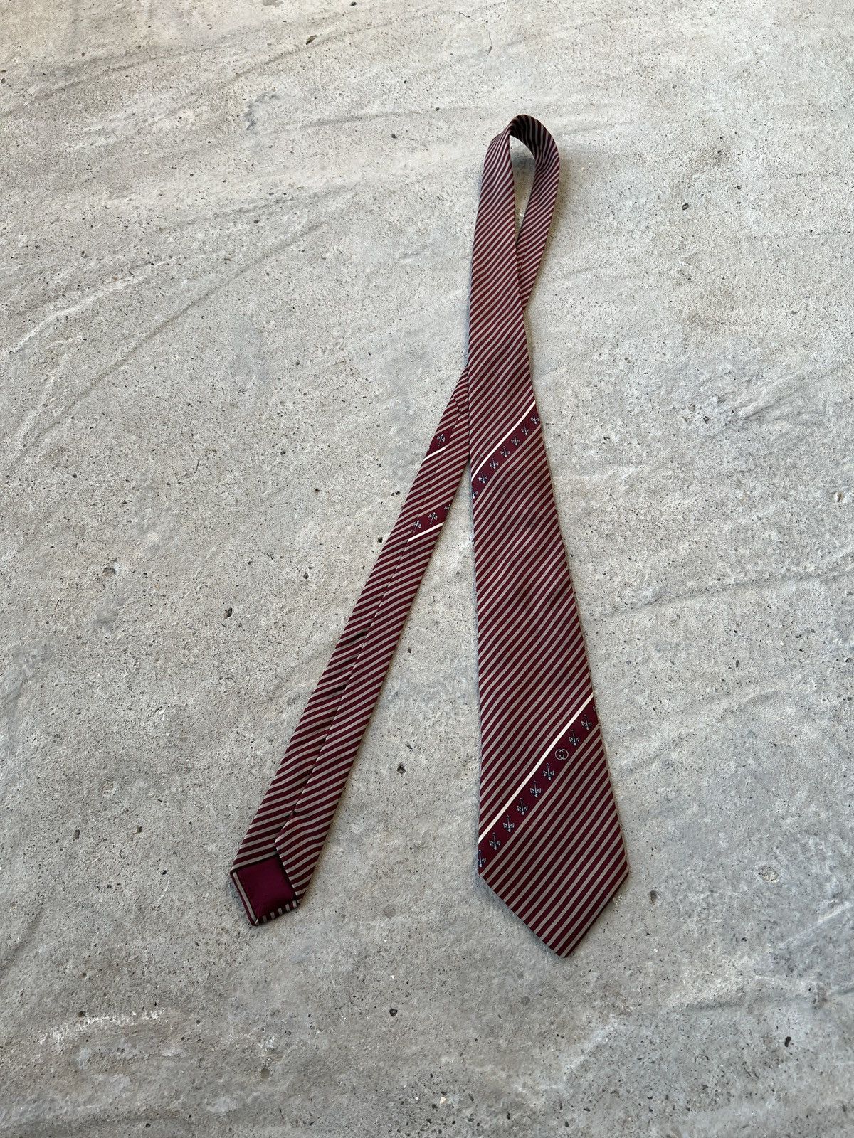 Gucci Vintage Gucci Silk Tie Size ONE SIZE - 1 Thumbnail