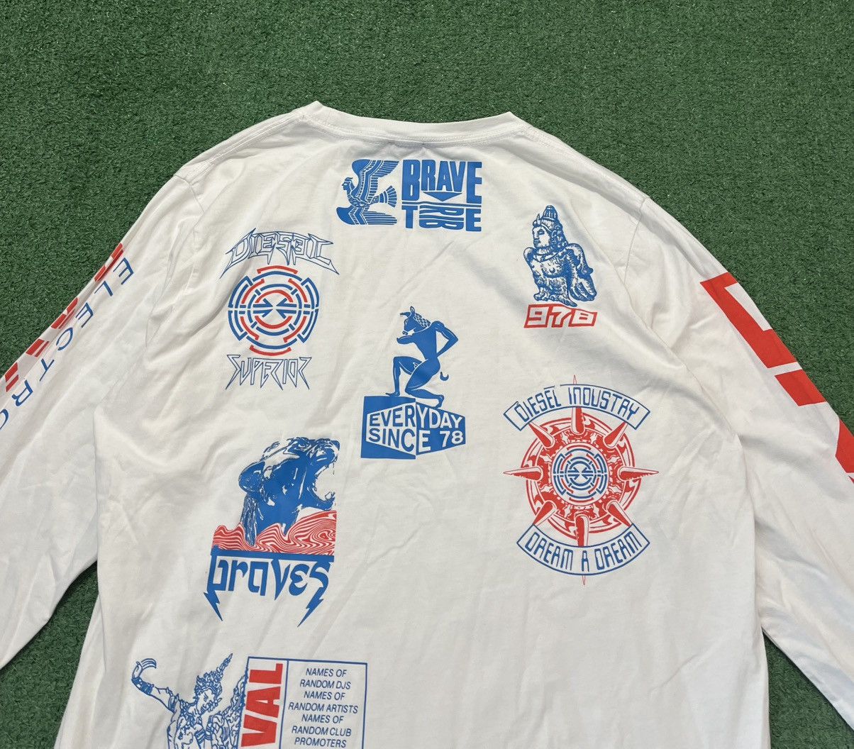 Diesel × Vintage Diesel Tokyo Longsleeve White Size US L / EU 52-54 / 3 - 3 Thumbnail