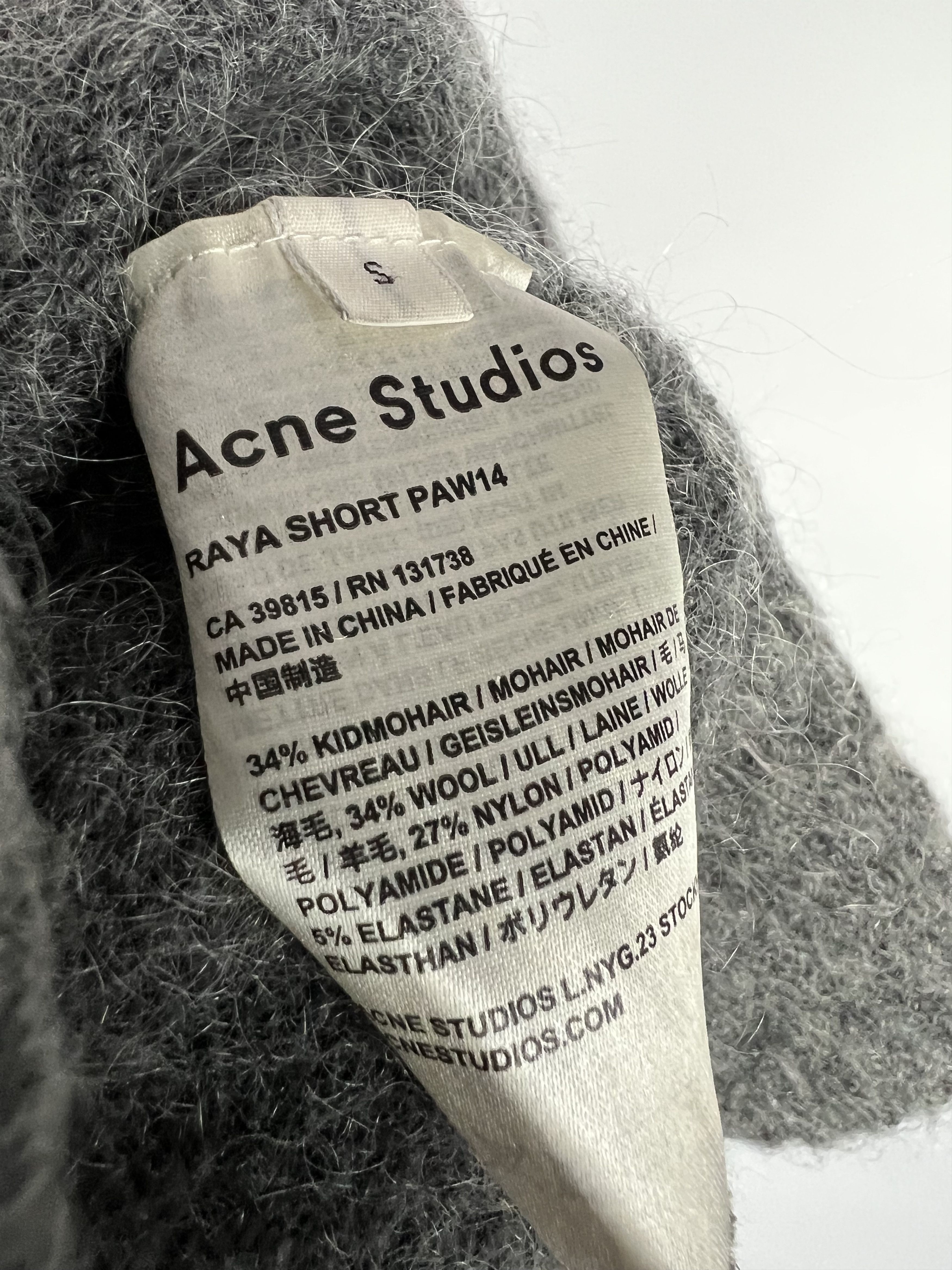 Acne Studios Acne Studios Raya Short Paw 14 Kid Mohair Cardigan Size S / US 4 / IT 40 - 8 Thumbnail
