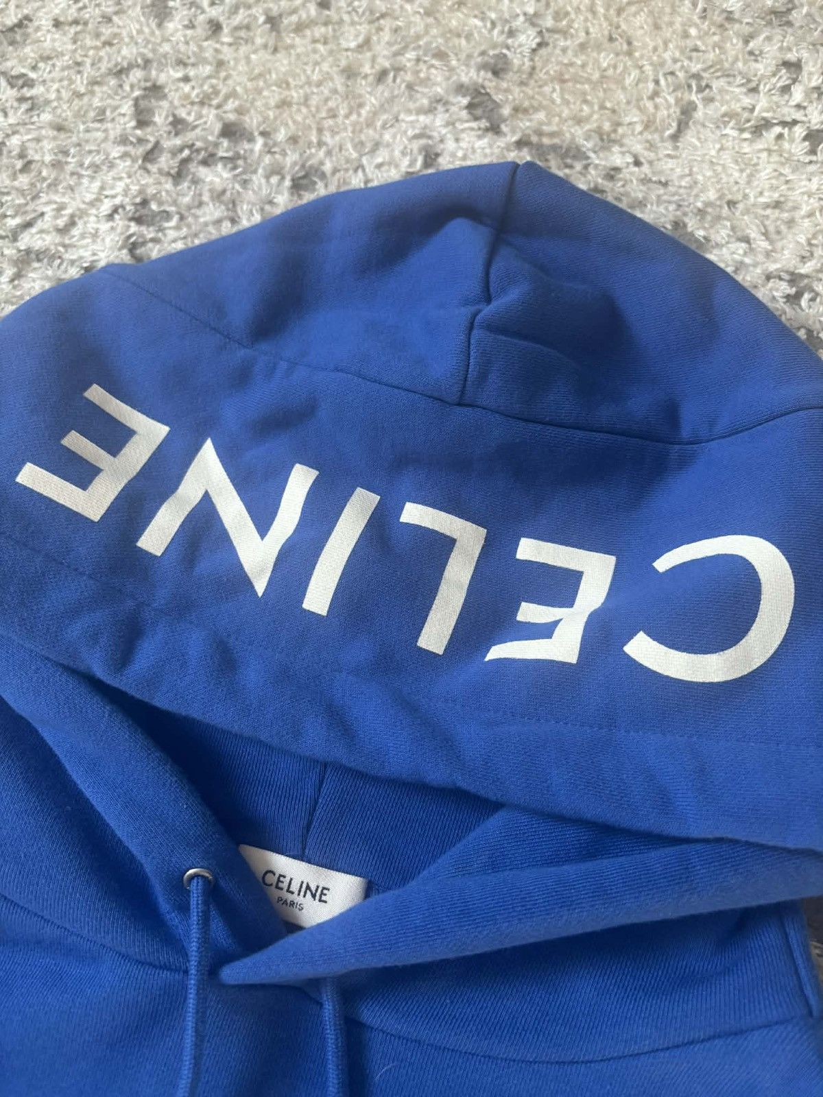 Celine Celine blue hoodie XL fit L Size US XL / EU 56 / 4 - 5 Thumbnail