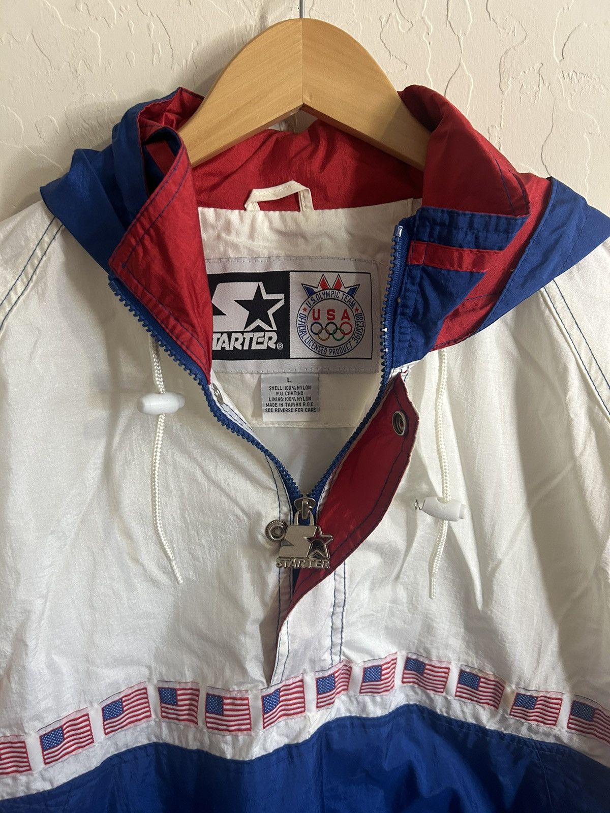 Starter × USA Olympics × Vintage Vintage 1996 USA Olympics Starter Qtr Zip Size US L / EU 52-54 / 3 - 2 Thumbnail