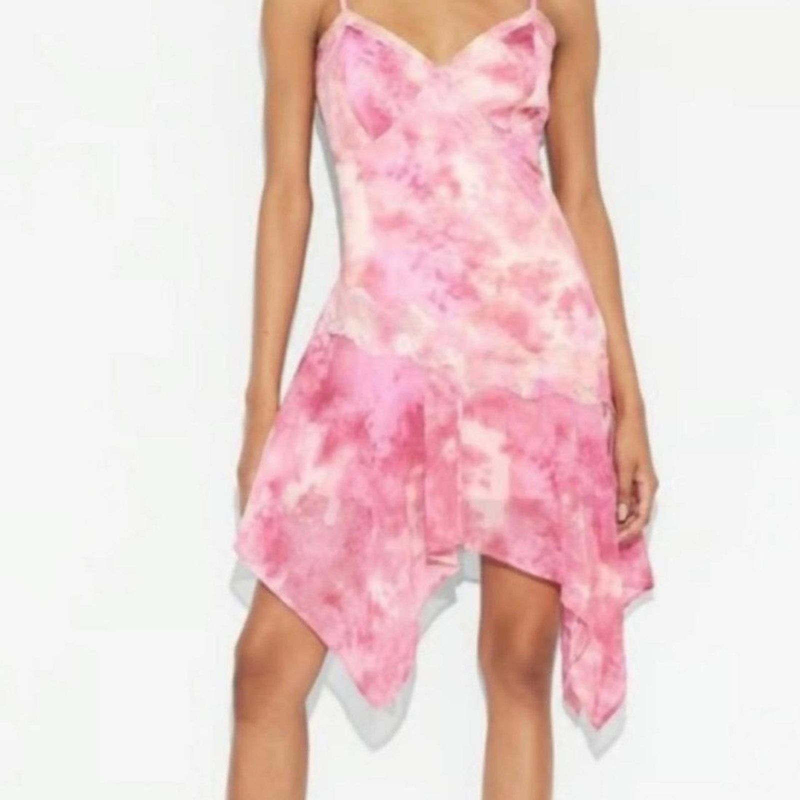 & Other Stories Target Wild Fable Womens Pink Tie Dye Sleeveless Mini Dress Size S / US 4 / IT 40 - 4 Thumbnail