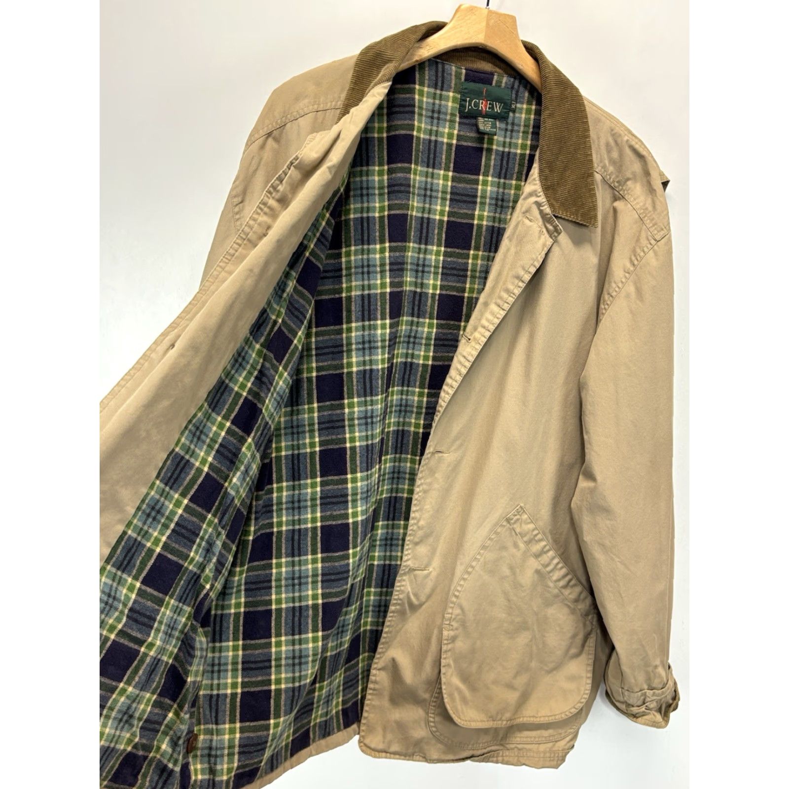 J.Crew VINTAGE J.CREW Chore Coat Mens XLT Regular Flannel Lined Cotton Barn Oarsman Brown Button Size US XL / EU 56 / 4 - 5 Thumbnail