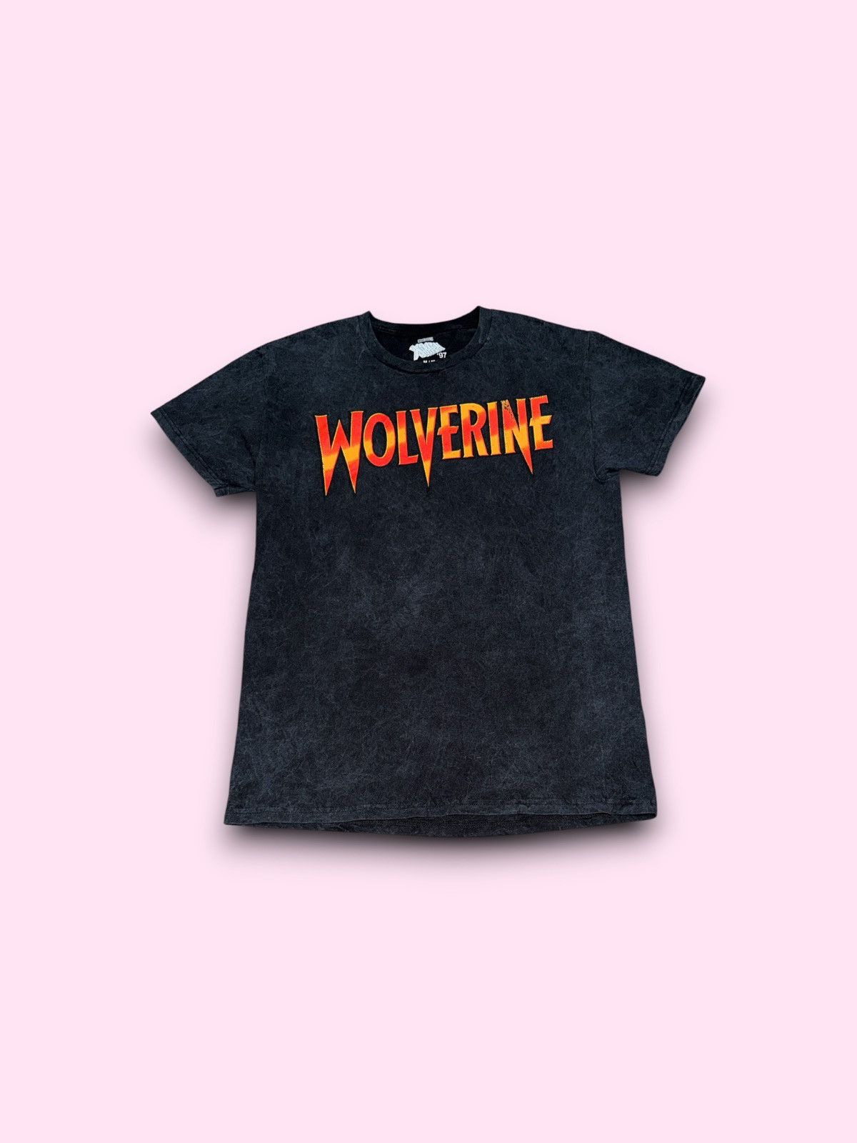Marvel Comics X Men 97 Wolverine Black Acid Wash Tee Graphic Double Sided Size US M / EU 48-50 / 2 - 2 Thumbnail