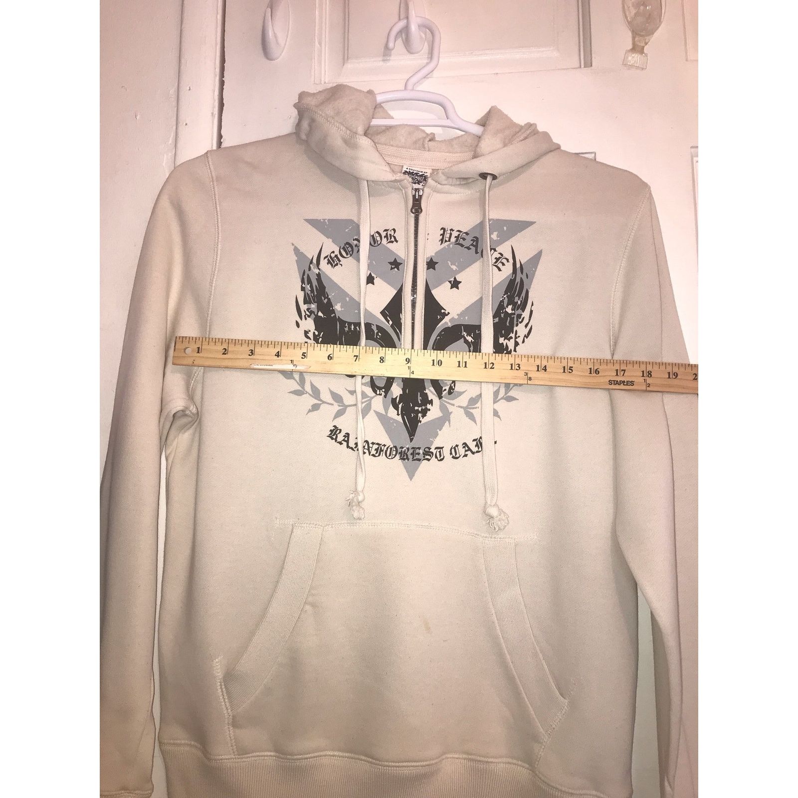 Rainforest RAINFOREST CAFE Hoodie Sweatshirt Men’s Medium White ?Gray Size US M / EU 48-50 / 2 - 6 Thumbnail