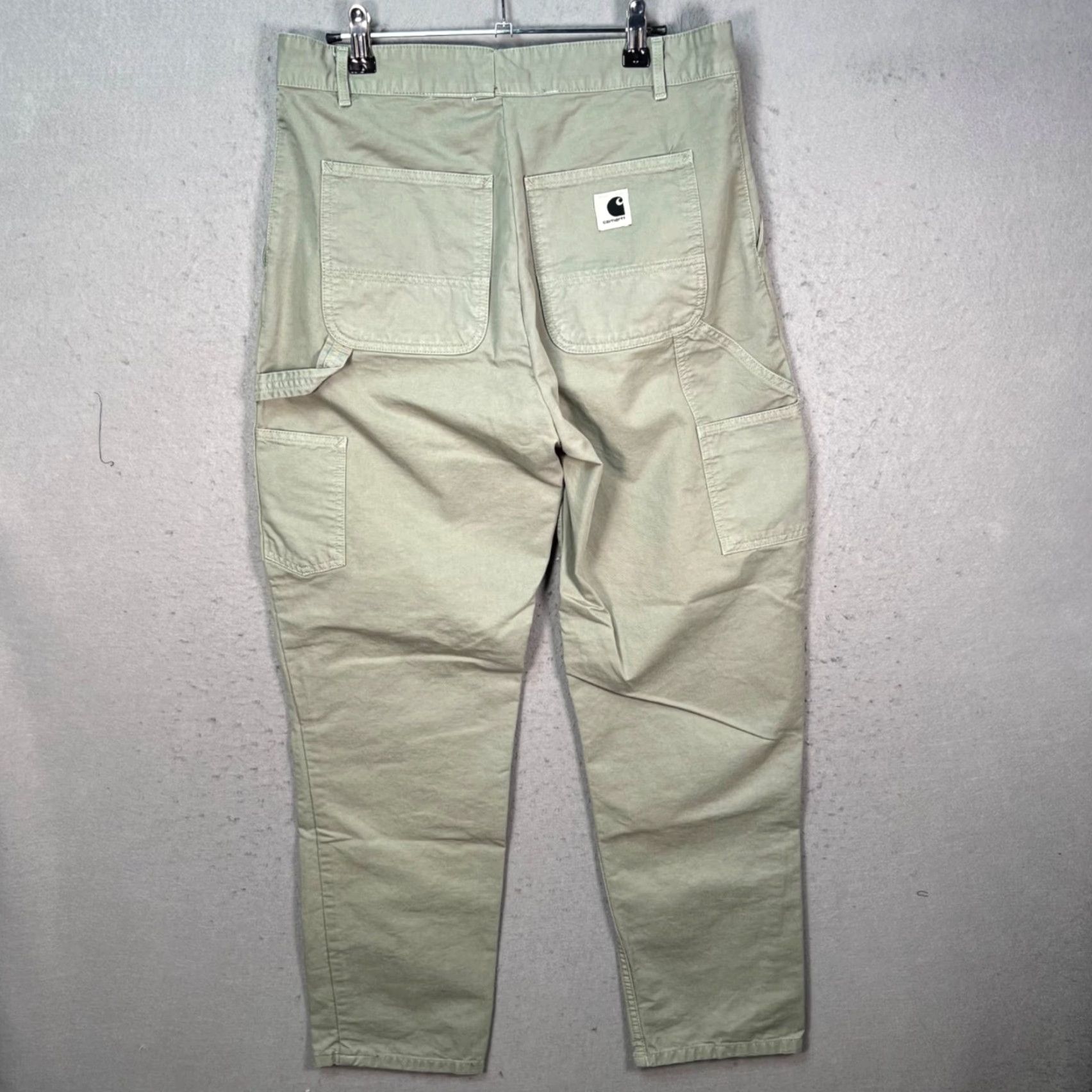 Carhartt Wip Carhartt WIP Mens Pants 30 Pierce Relaxed Straight Fit Green Cotton Workwear Size US 30 / EU 46 - 2 Thumbnail