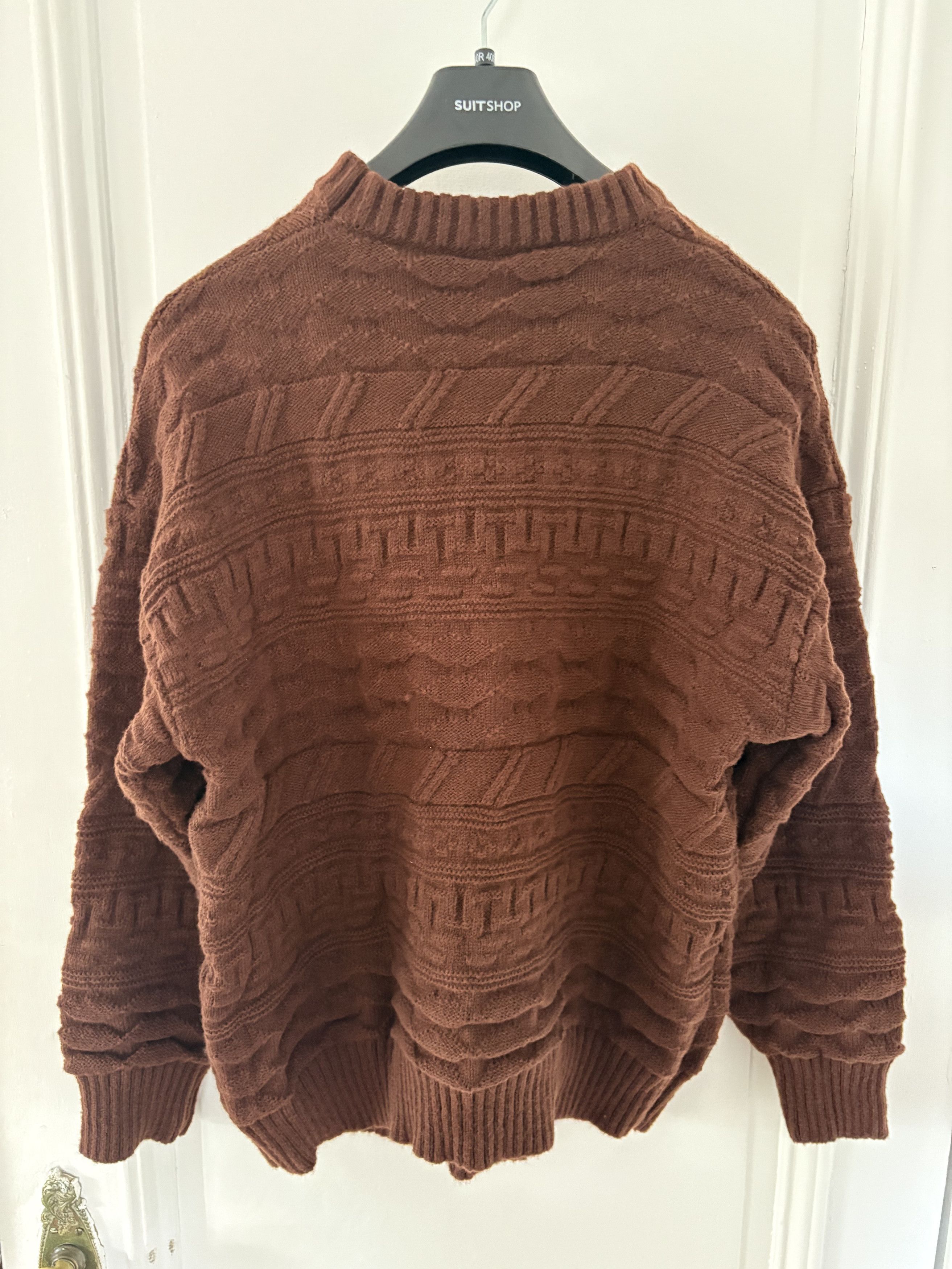 Japanese Brand Retro Textured Knit Sweater - L Size US L / EU 52-54 / 3 - 4 Thumbnail