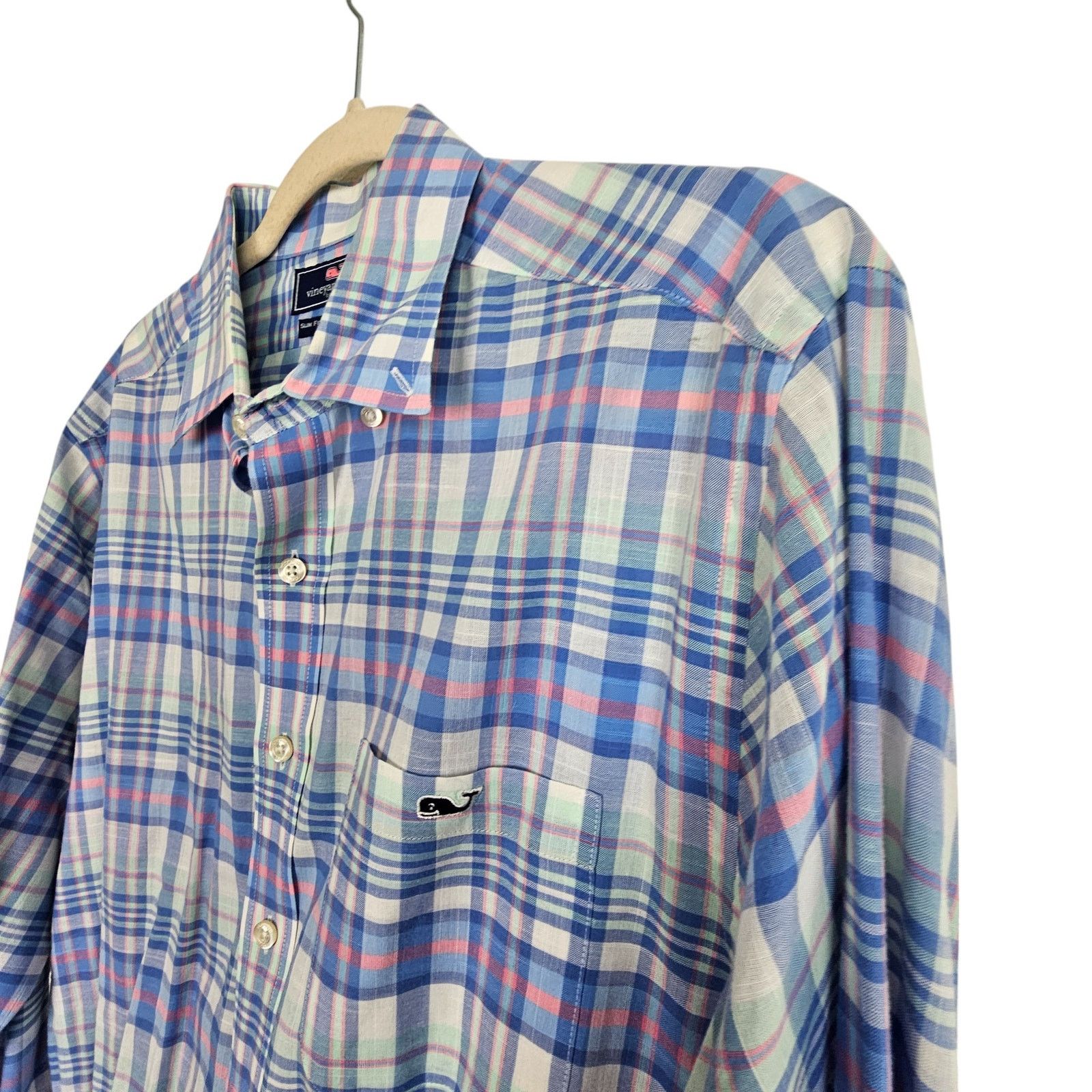 Vineyard Vines Vineyard Vines Mens Slim Fit Tucker Shirt Sz M Plaid Preppy Size US M / EU 48-50 / 2 - 5 Thumbnail