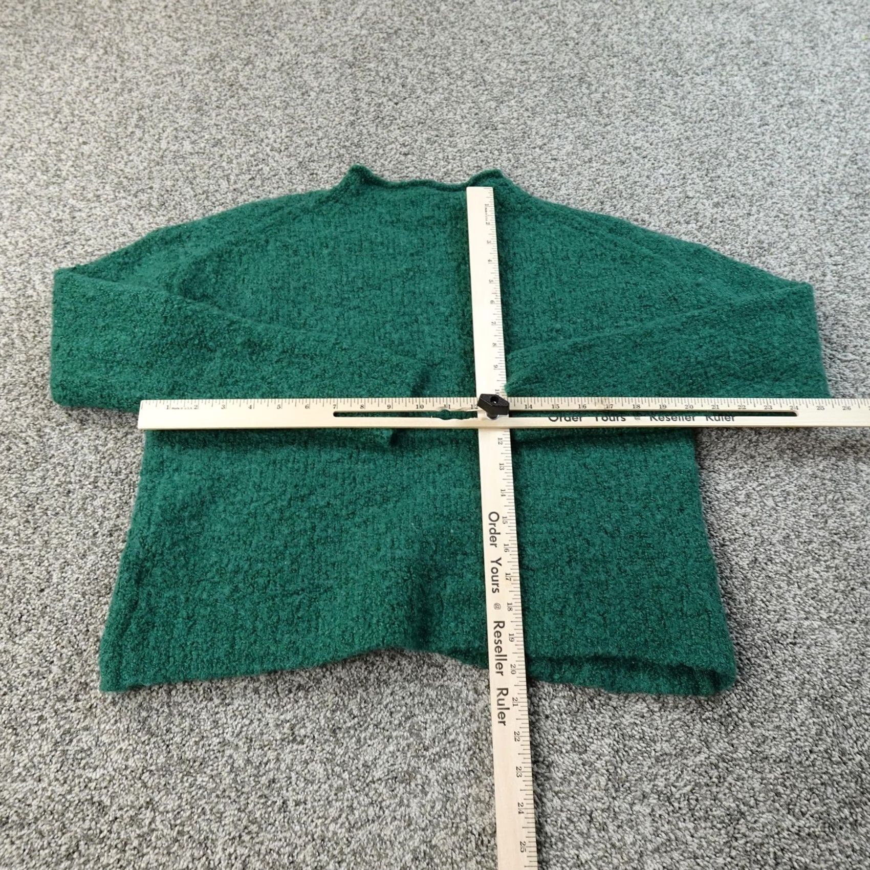 J.Crew J.CREW Sweater Womens M Green Alpaca Wool Blend Roll Neck Chunky Pullover Cozy Knit Mock Neck Long Sleeve Casual Winter Size M / US 6-8 / IT 42-44 - 6 Thumbnail