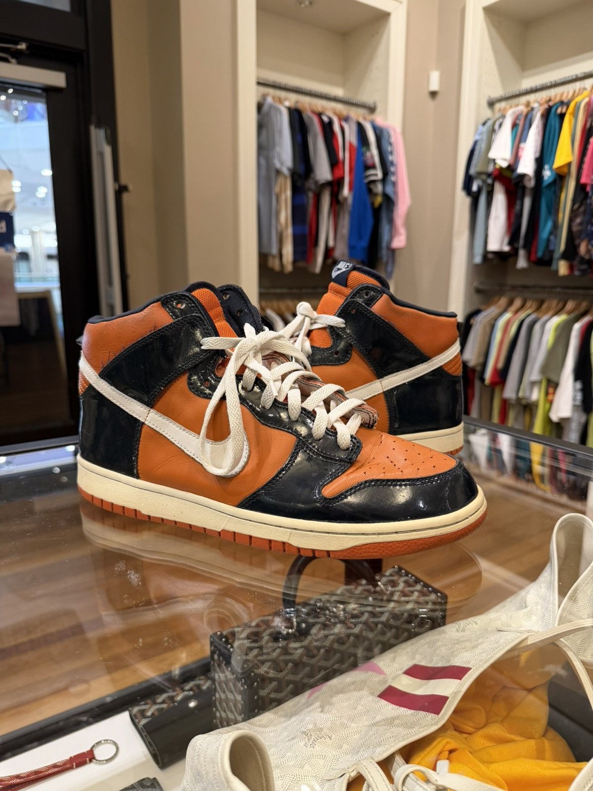 Nike Vintage Nike Dunk High SP ‘Mesa Orange (2003)’ Size US 11.5 / EU 44-45 - 1 Thumbnail