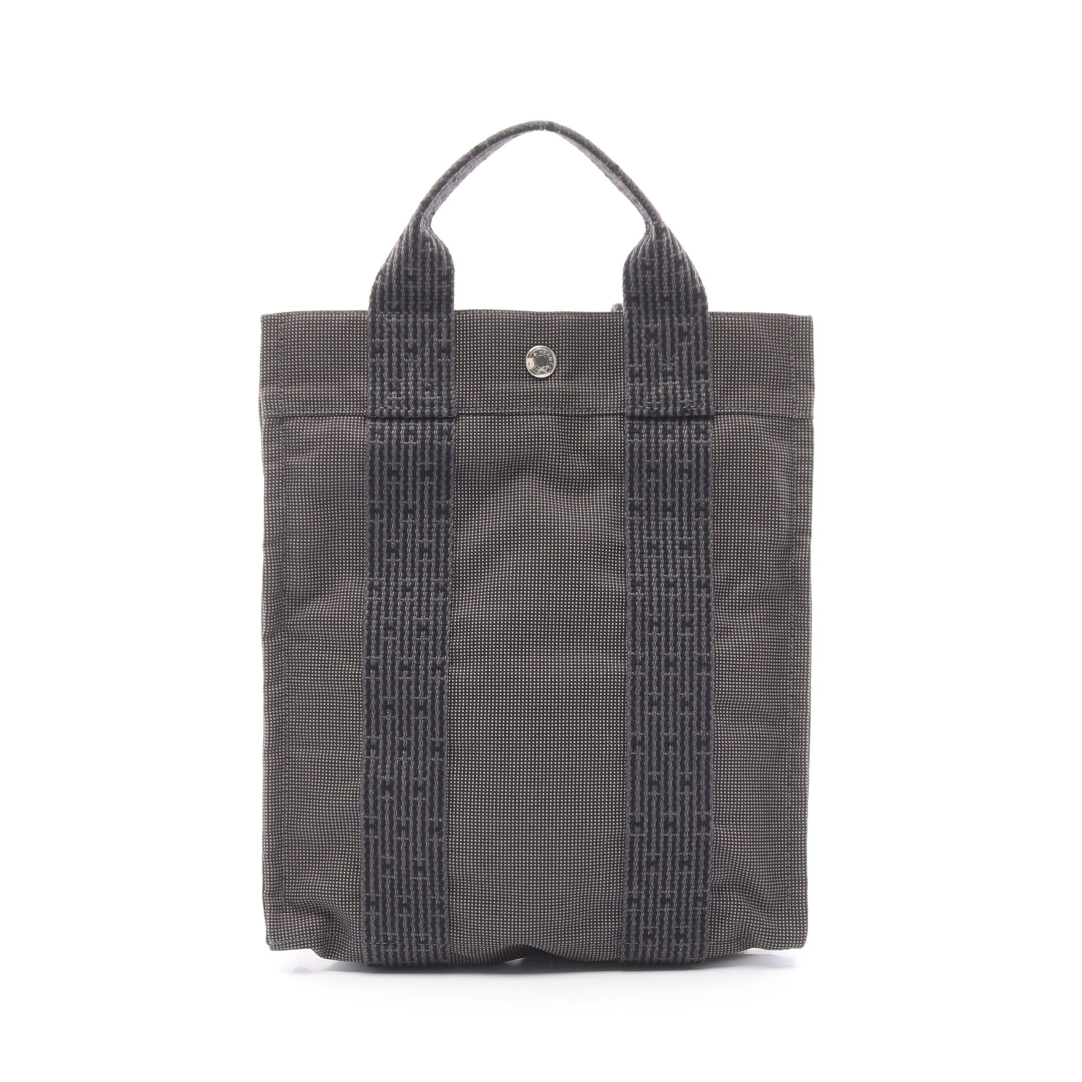 Hermes Hermes Yell Line Ad Pm Backpack Rucksack Nylon Canvas Dark Gray Silver Hardware Size ONE SIZE - 1 Thumbnail