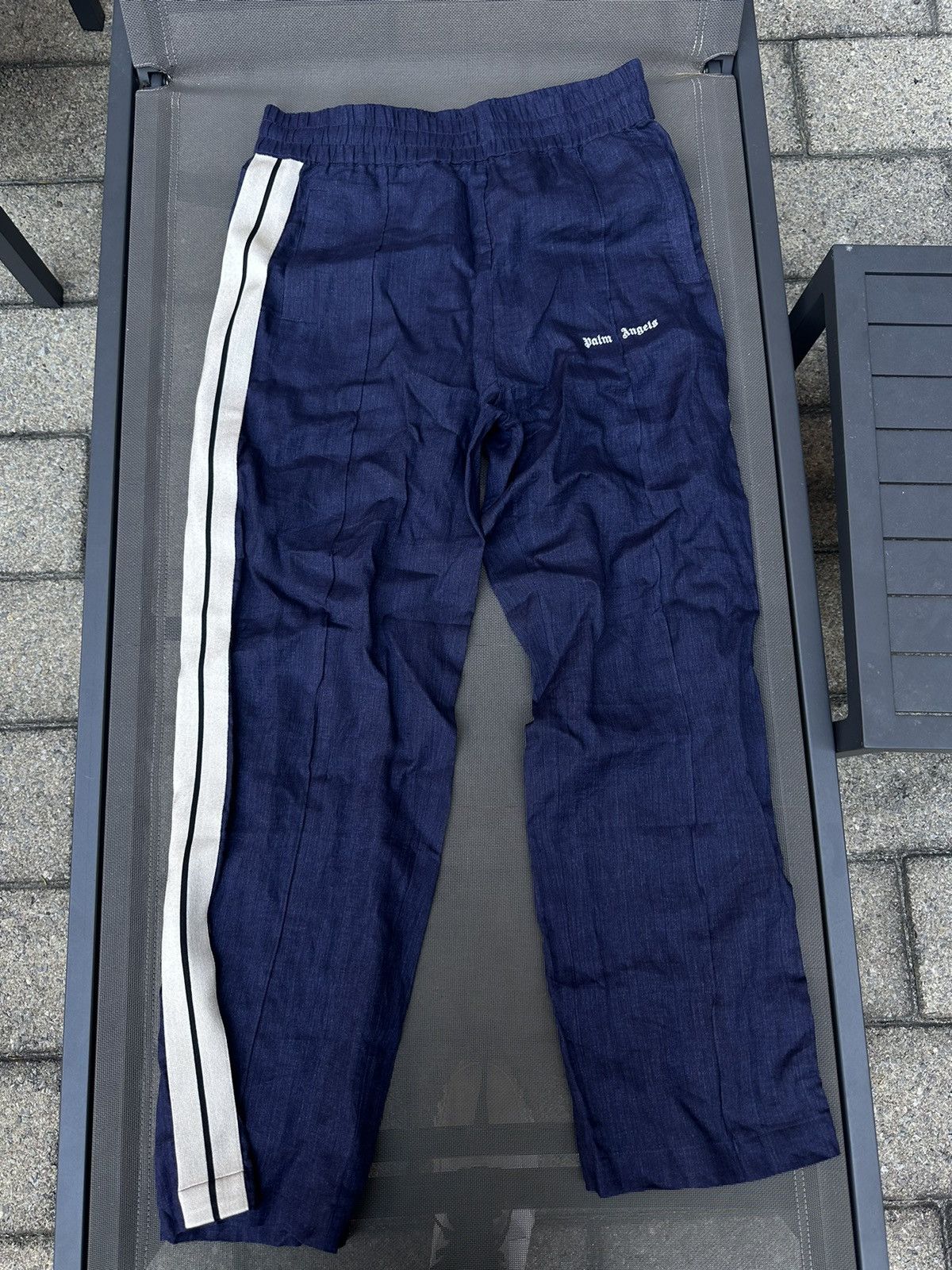 Palm Angels Palm Angels linen Track Pants Size US 36 / EU 52 - 1 Thumbnail