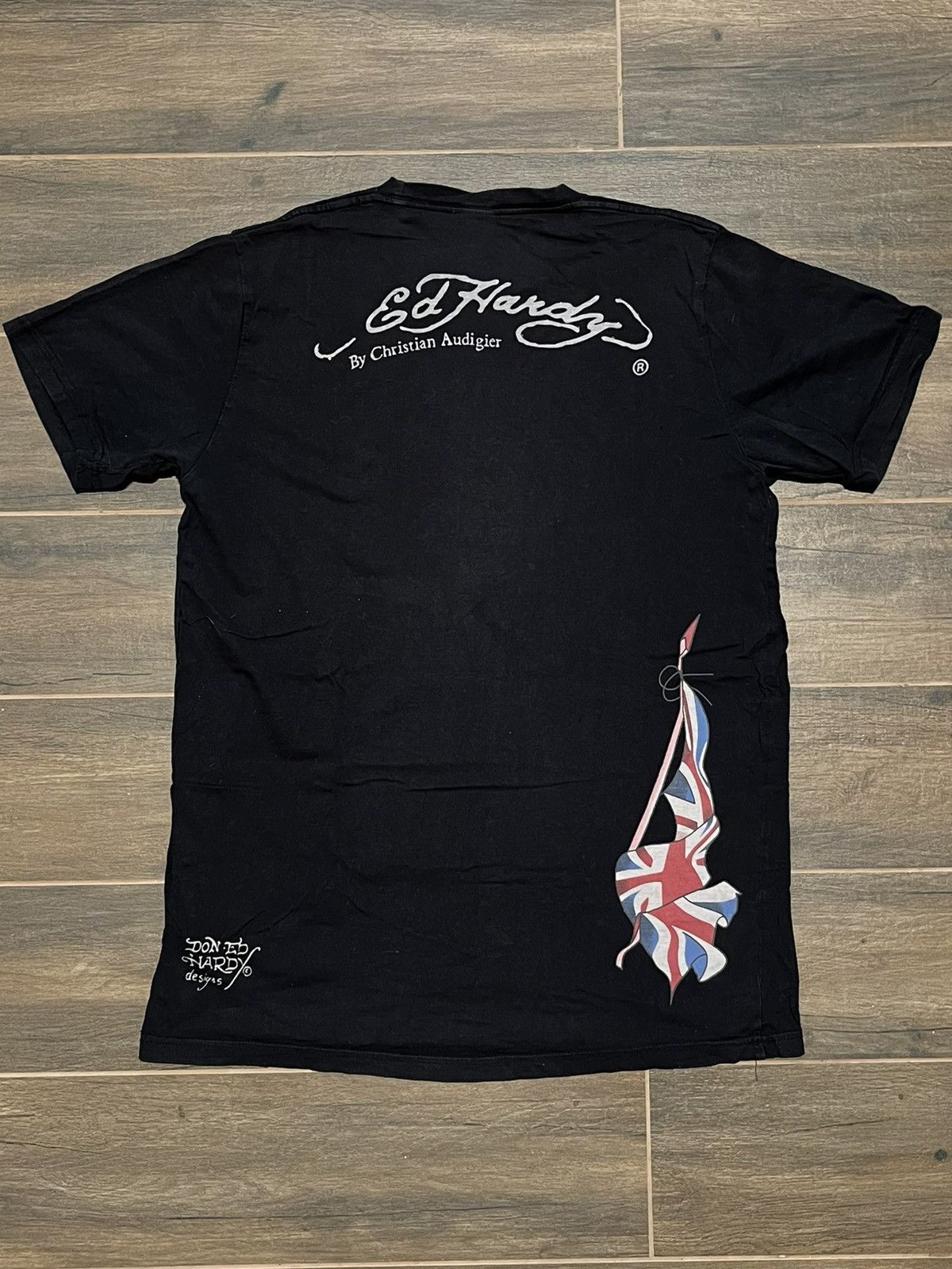 Christian Audigier × Ed Hardy Ed Hardy Tigers Audigier Y2K tshirt skull vintage affliciton Size US L / EU 52-54 / 3 - 5 Thumbnail