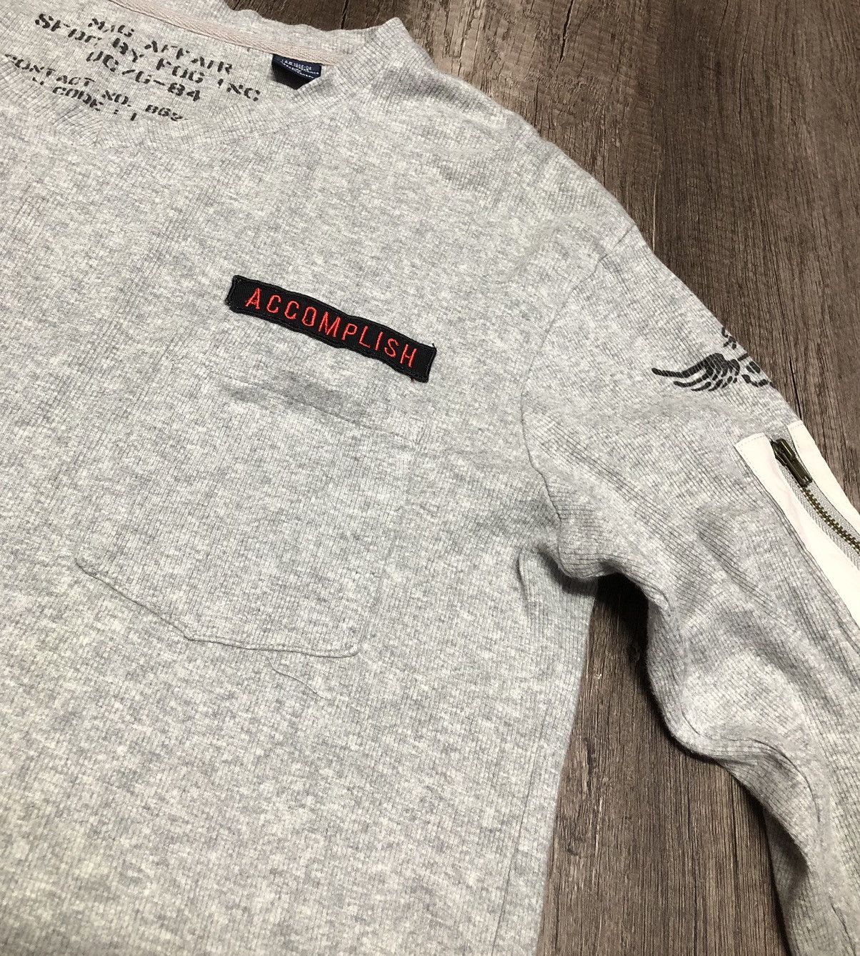 Vintage Vintage Real Masters Garment x Accomplish Long Sleeve Tshirt Size US M / EU 48-50 / 2 - 11 Thumbnail