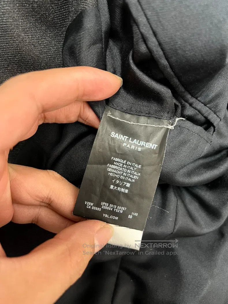 Saint Laurent Paris Saint Laurent Paris Dark Gray Two-button Wool Blazer Size US M / EU 48-50 / 2 - 6 Thumbnail