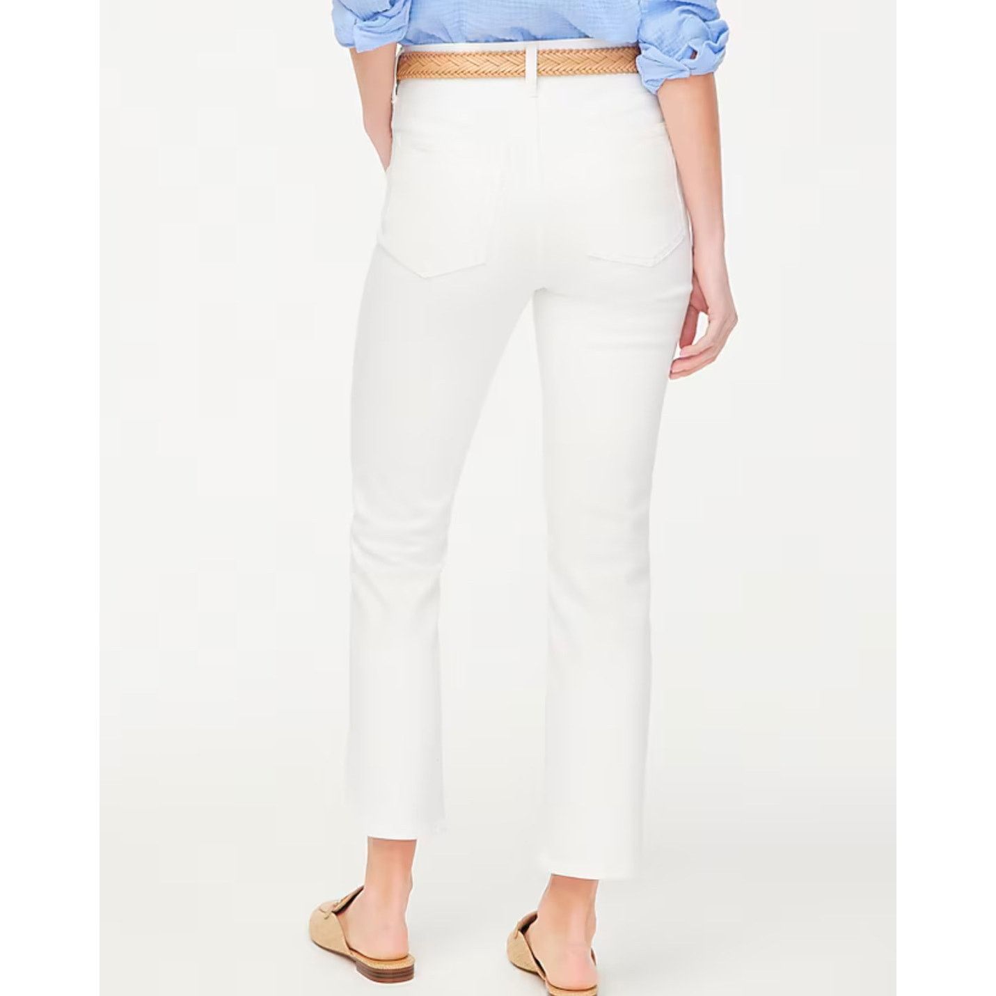 J.Crew NWT J.Crew Straight White Jean In All Day Stretchy Size 32 Size 32" / US 10 / IT 46 - 2 Thumbnail