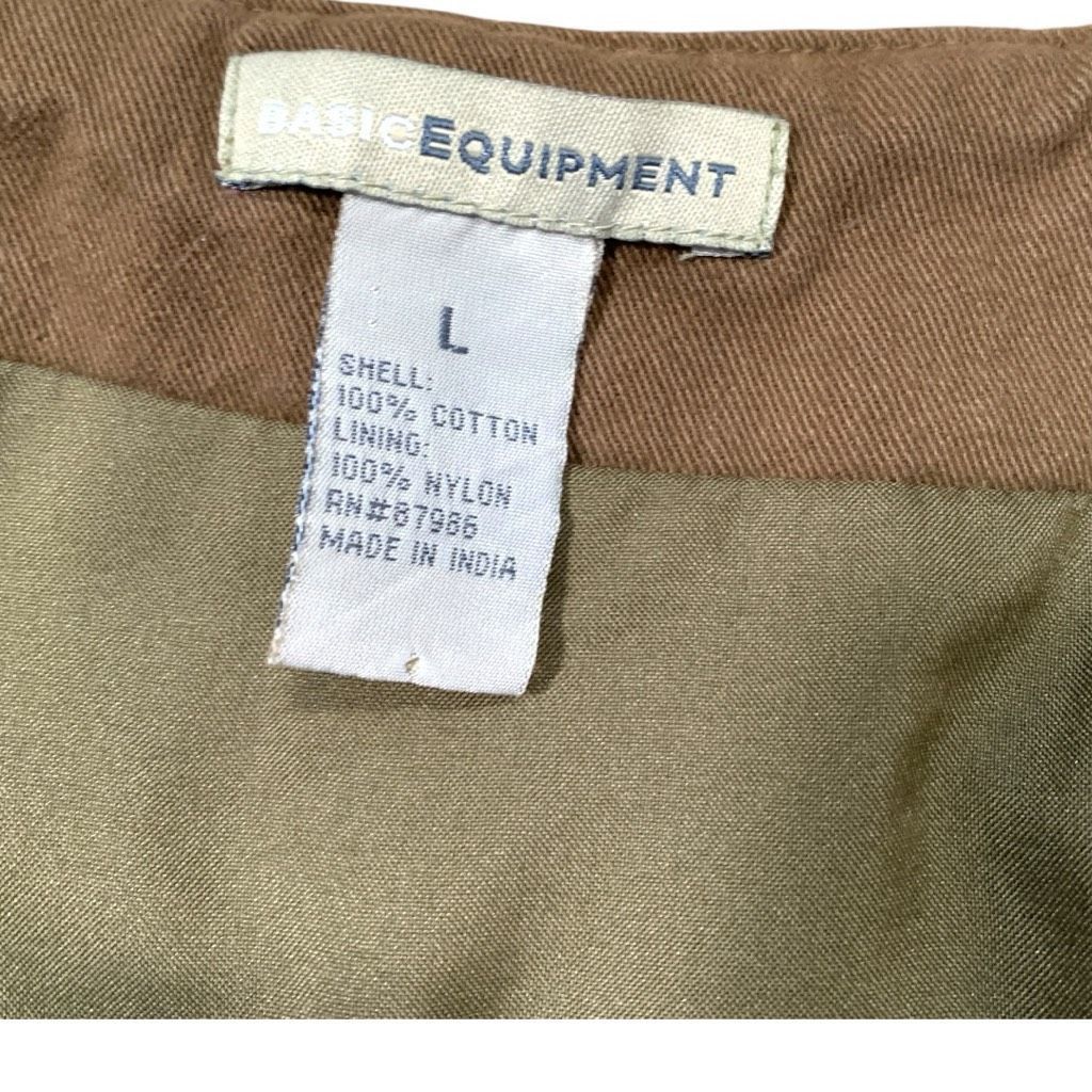 Vintage Vintage Basic Equipment Brown Corduroy Vneck Button Front Ve Size US L / EU 52-54 / 3 - 6 Thumbnail