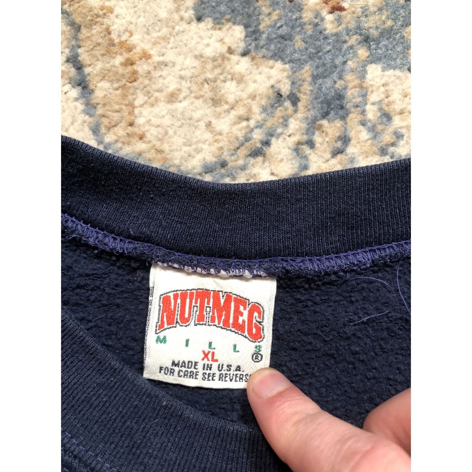 Nutmeg VINTAGE Nutmeg Sweatshirt Mens XL Blue Embroidered USA Crewneck 90s Golf Pullover Sweatshirt Size US XL / EU 56 / 4 - 7 Thumbnail