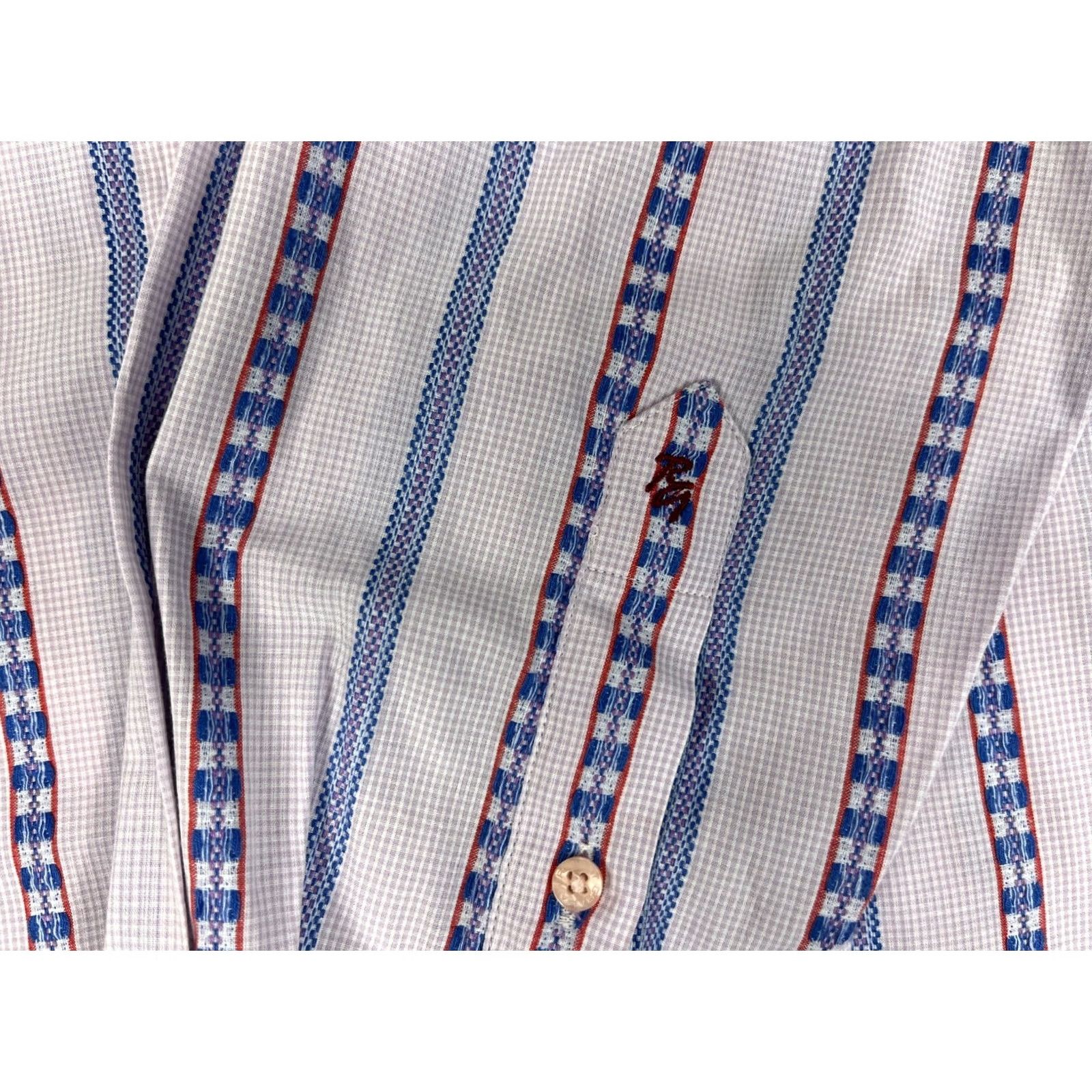 Robert Graham Robert Graham Men’s Button-Up Shirt Striped Sz L Multicolor 100% Cotton Casual Dress Shirt Mens Size US L / EU 52-54 / 3 - 7 Thumbnail