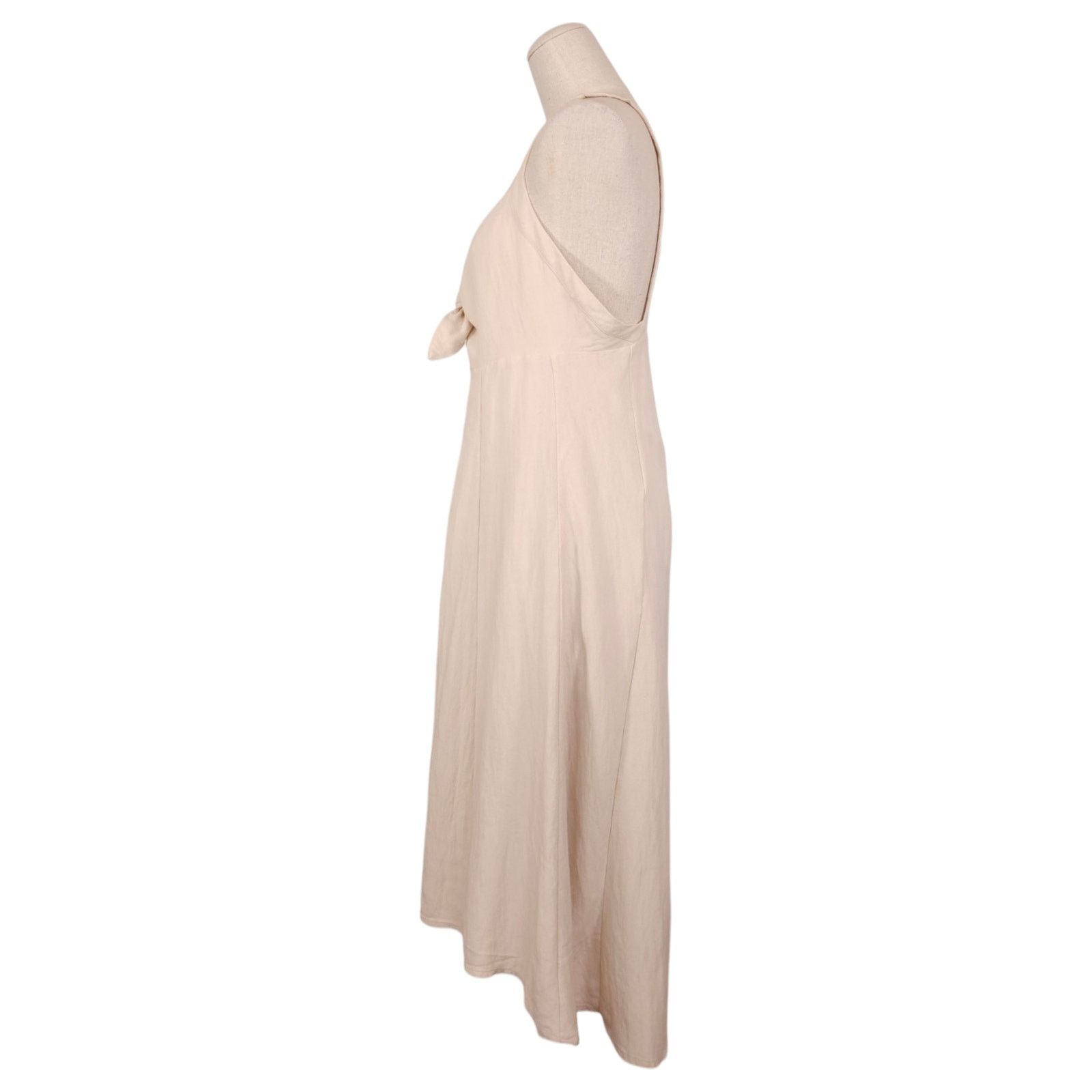 ASTR The Label ASTR The Label Tie Front Midi Dress Natural Sz Medium Size M / US 6-8 / IT 42-44 - 2 Thumbnail