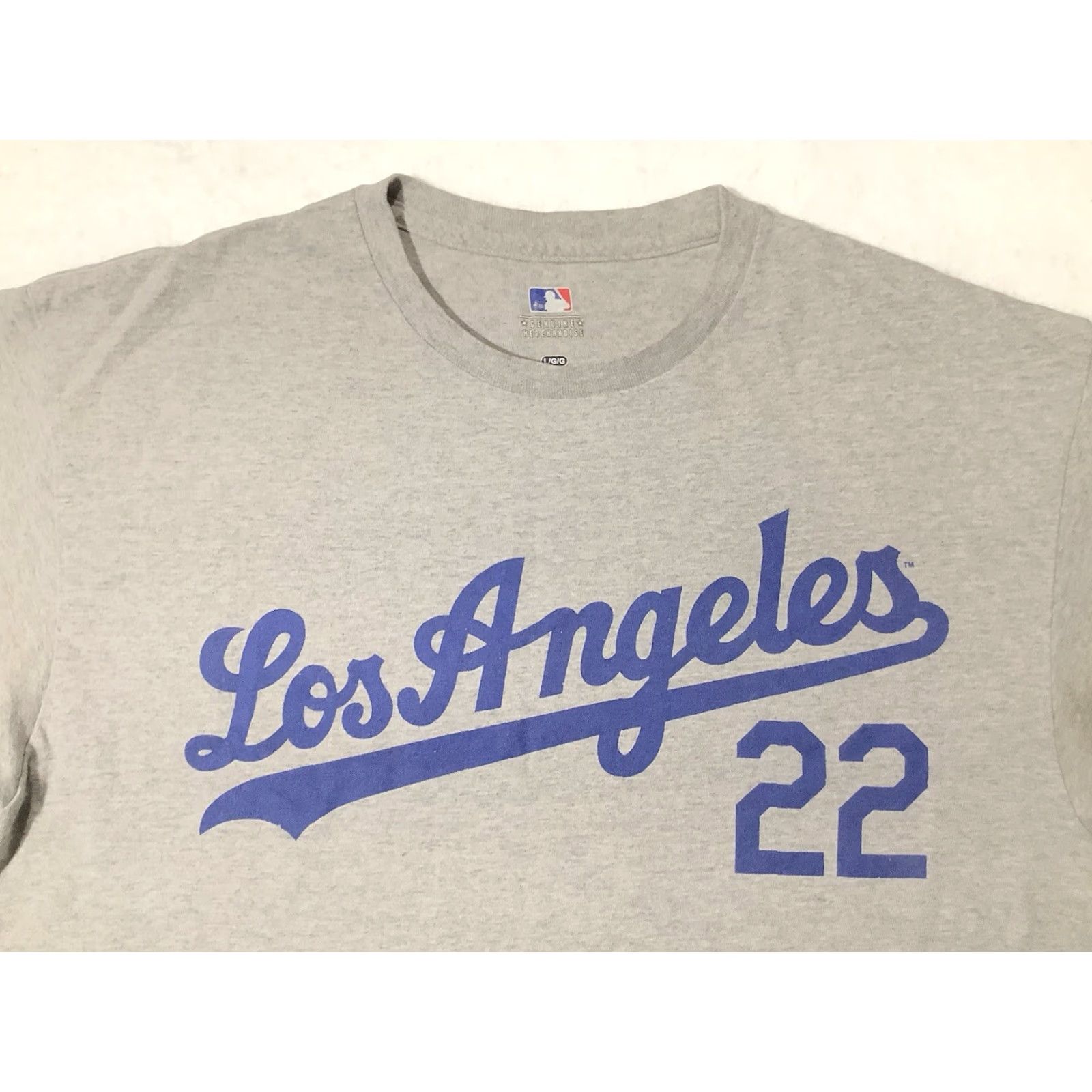 MLB LA Dodgers Kershaw 22 T Shirt Size Large Mens Gray MLB Short Sleeve Size US L / EU 52-54 / 3 - 2 Thumbnail