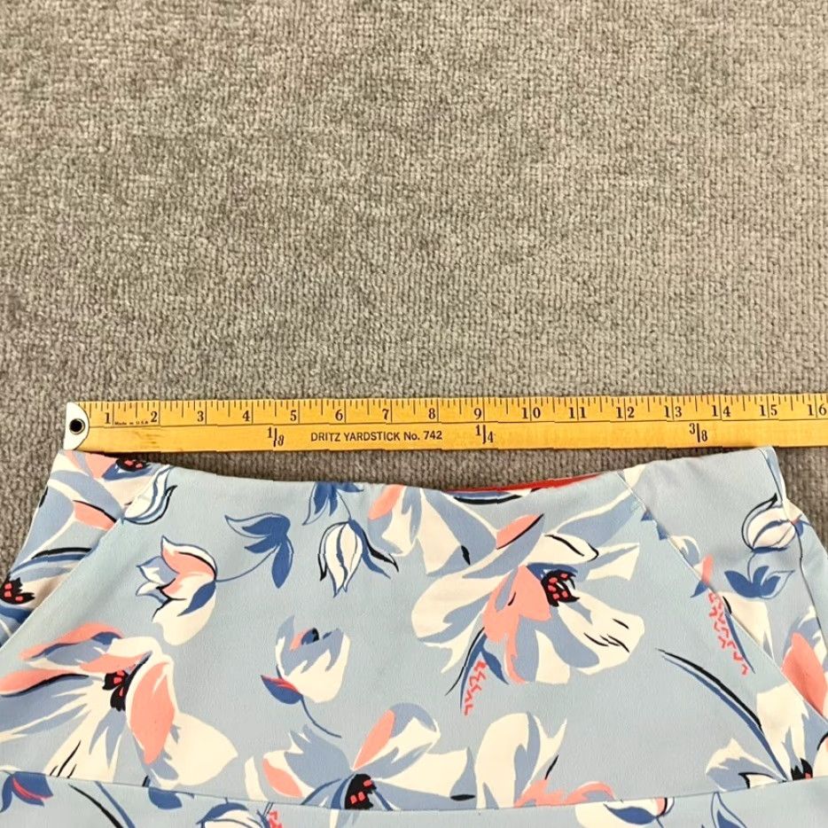 Ralph Lauren VINTAGE POLO GOLF RALPH LAUREN Skort Womens Medium Blue Floral Golf Preppy Casual Short Size 32" / US 10 / IT 46 - 4 Thumbnail