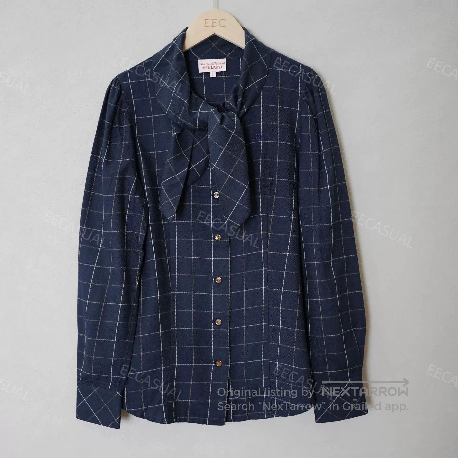 Other Vivienne Westwood Navy Checkered Shirt. Size L / US 10 / IT 46 - 1 Thumbnail