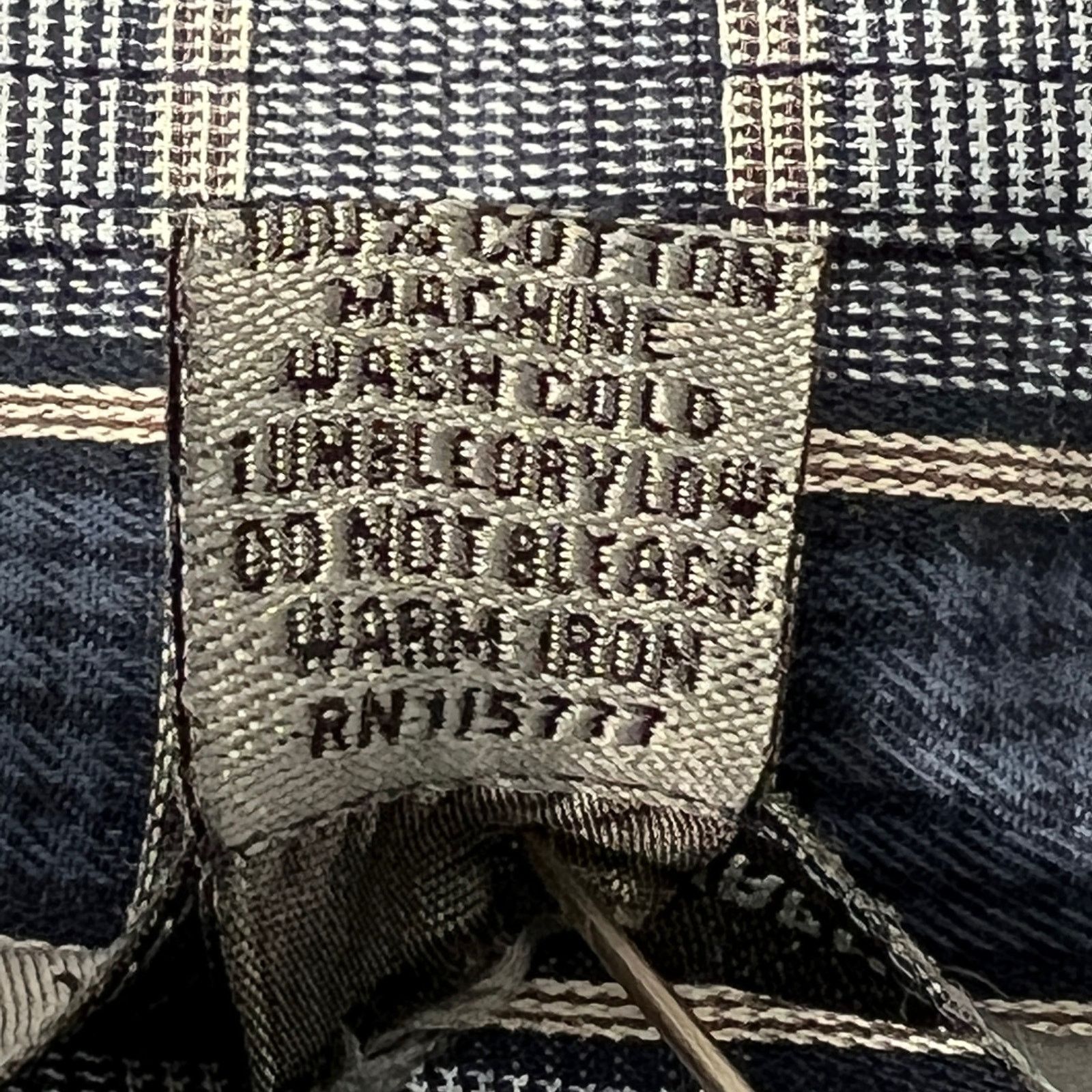 Johnston & Murphy Johnston & Murphy Button Up Shirt Check Stripes Blue Cotton Size US L / EU 52-54 / 3 - 5 Thumbnail