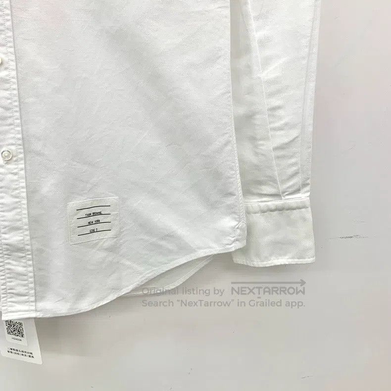 Thom Browne Thom Browne White double-breasted cotton shirt Size US M / EU 48-50 / 2 - 4 Thumbnail