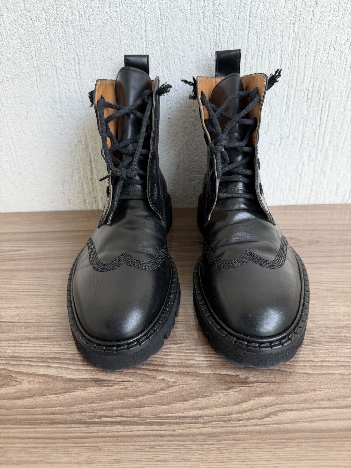 Maison Margiela Wing tip combat boots Size US 8 / EU 41 - 8 Thumbnail