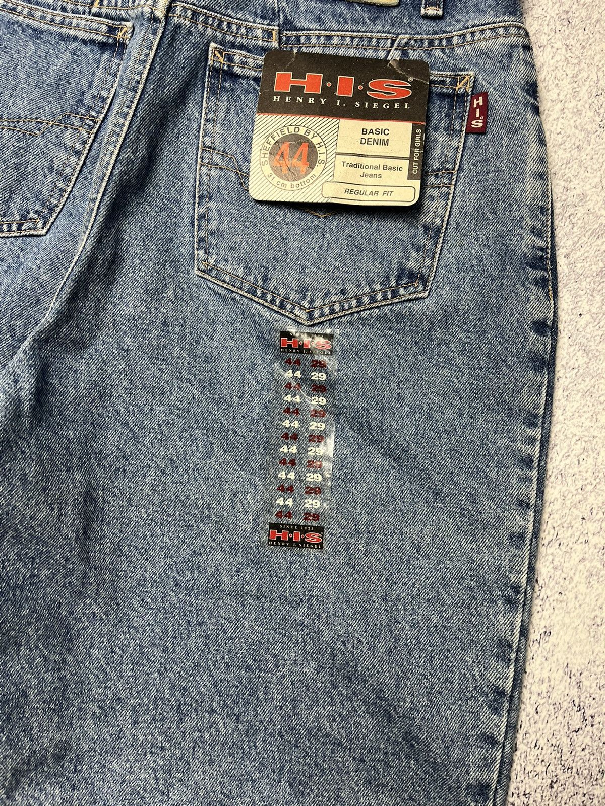 Vintage 🔥New! Vintage Jeans H.I.S Acid Wash Blue Made In USA Size US 32 / EU 48 - 13 Thumbnail