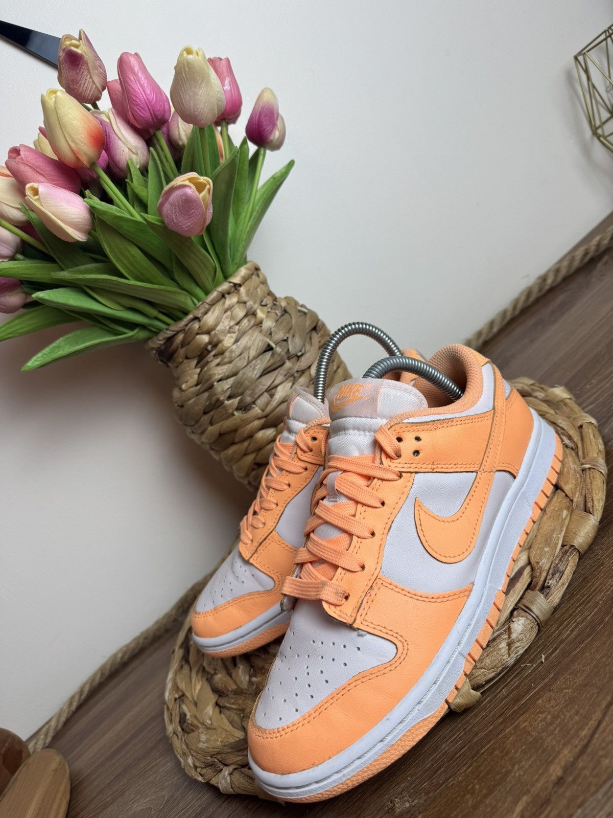 Nike × Nike ACG Nike Dunk low peach cream leather sneakers size 38 Size US 7 / IT 37 - 6 Thumbnail