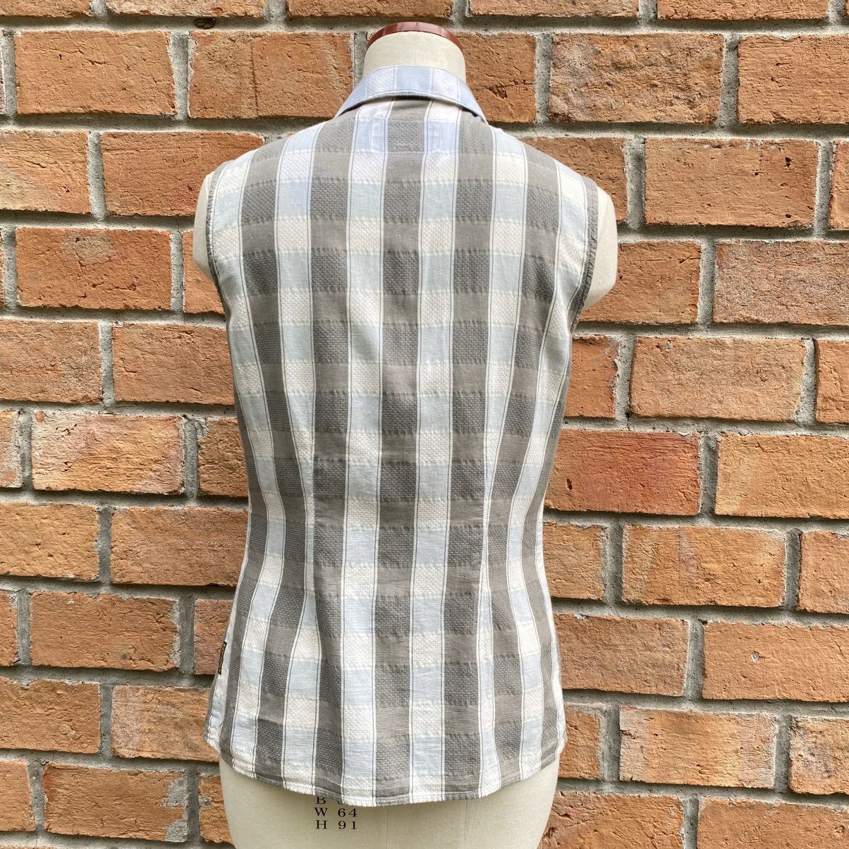 Armani ARMANI JEANS Sleeveless Check Shirt Size M / US 6-8 / IT 42-44 - 18 Thumbnail