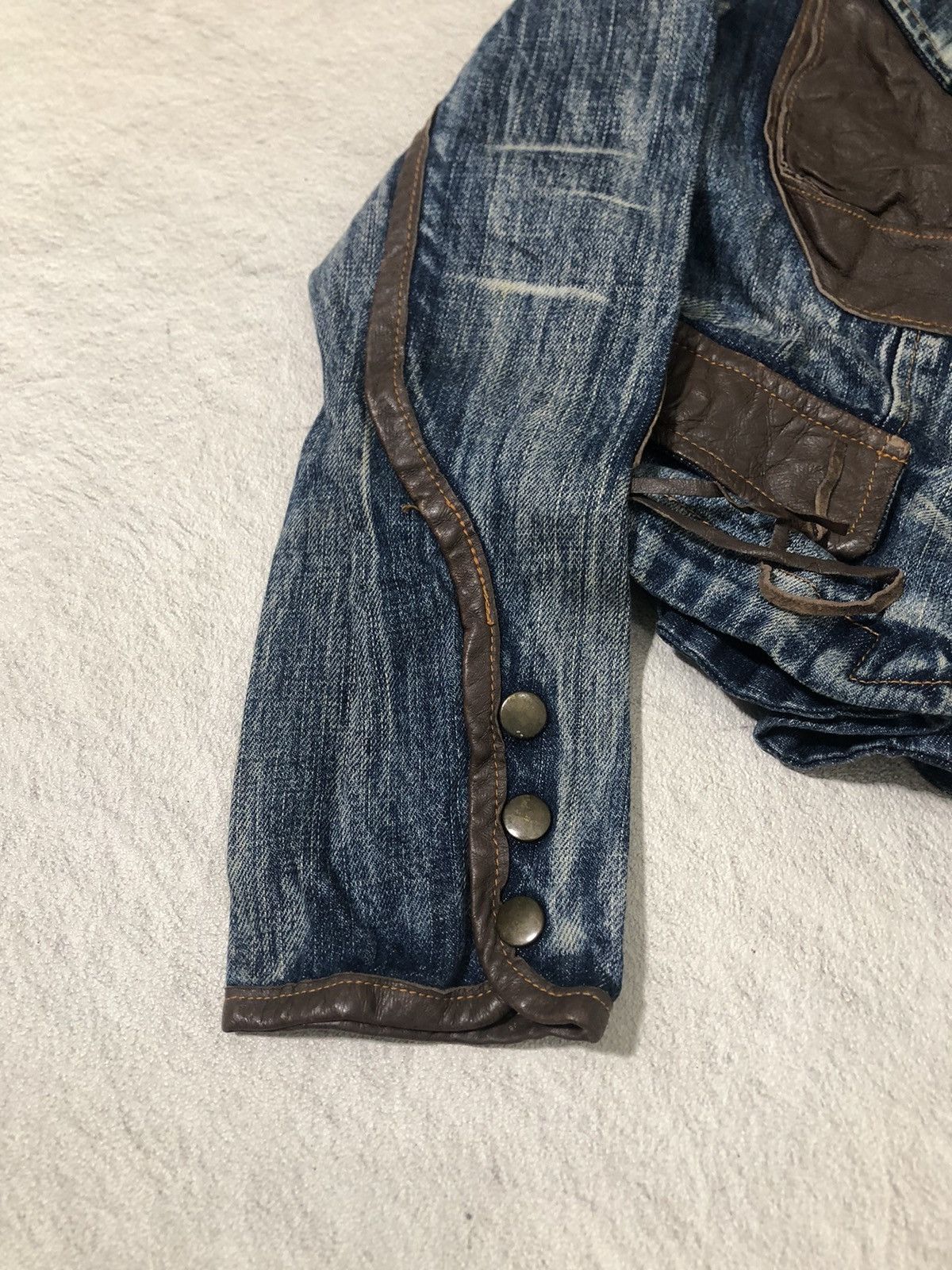 Japanese Brand 📦 vintage gladnews denim jacket Size S / US 4 / IT 40 - 9 Thumbnail