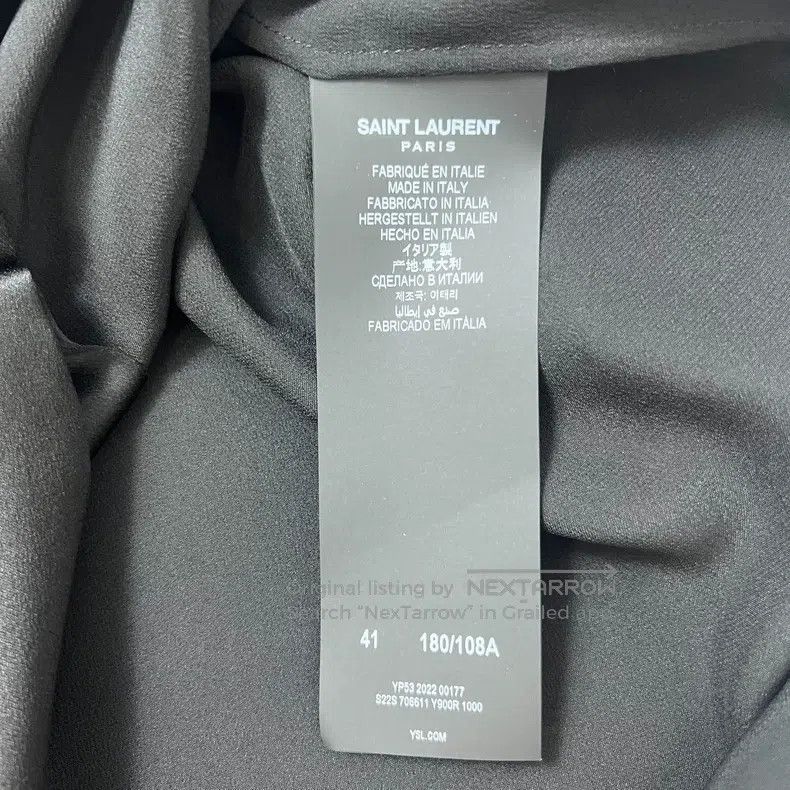 Saint Laurent Paris Saint Laurent Paris size 41 Asymmetric Button-up Shirt wit Size L / US 10 / IT 46 - 6 Thumbnail