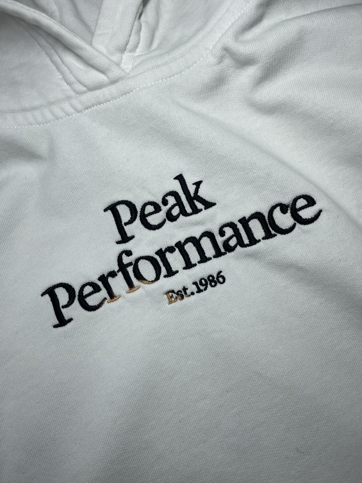Peak Performance 🔥Offers🔥Peak Performance Hoodie Spellout Hype Rare Size US XXS / EU 40 - 3 Thumbnail