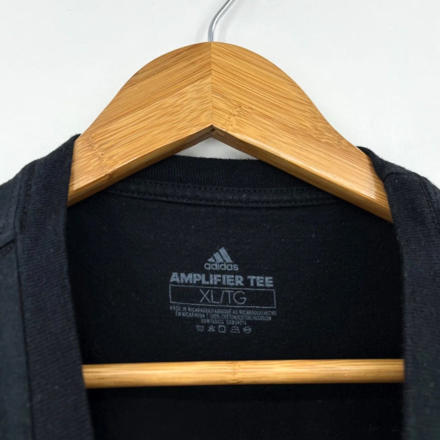 Adidas Adidas T-Shirt Men's XL Black Short Sleeve Crew Neck Logo Size US XL / EU 56 / 4 - 4 Thumbnail