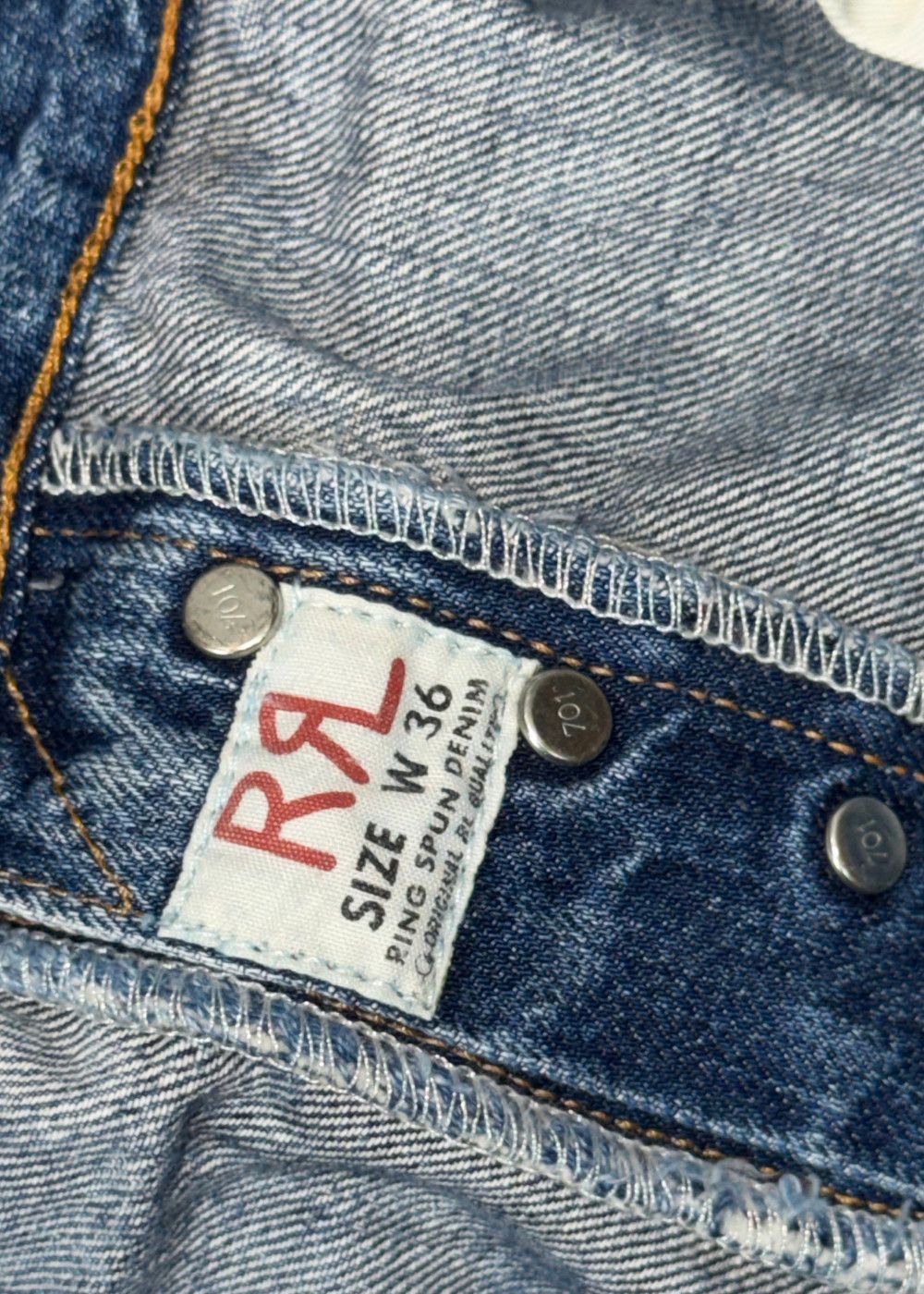 Early 2000s RRL USA Selvedge Bootcut Denim Jean image 6
