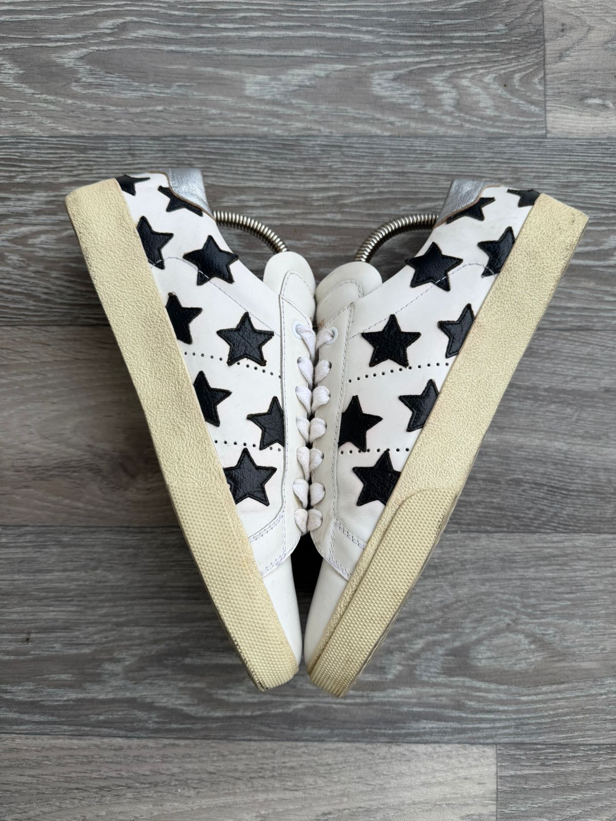 Saint Laurent Paris Saint Laurent SL/06 Black Star Patches Sneakers Sz 40 Size US 7 / EU 40 - 15 Thumbnail