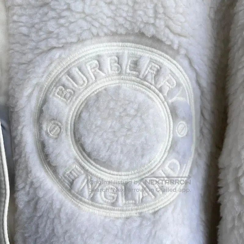 Burberry Burberry Women's White Wool Jacket. Size L / US 10 / IT 46 - 7 Thumbnail