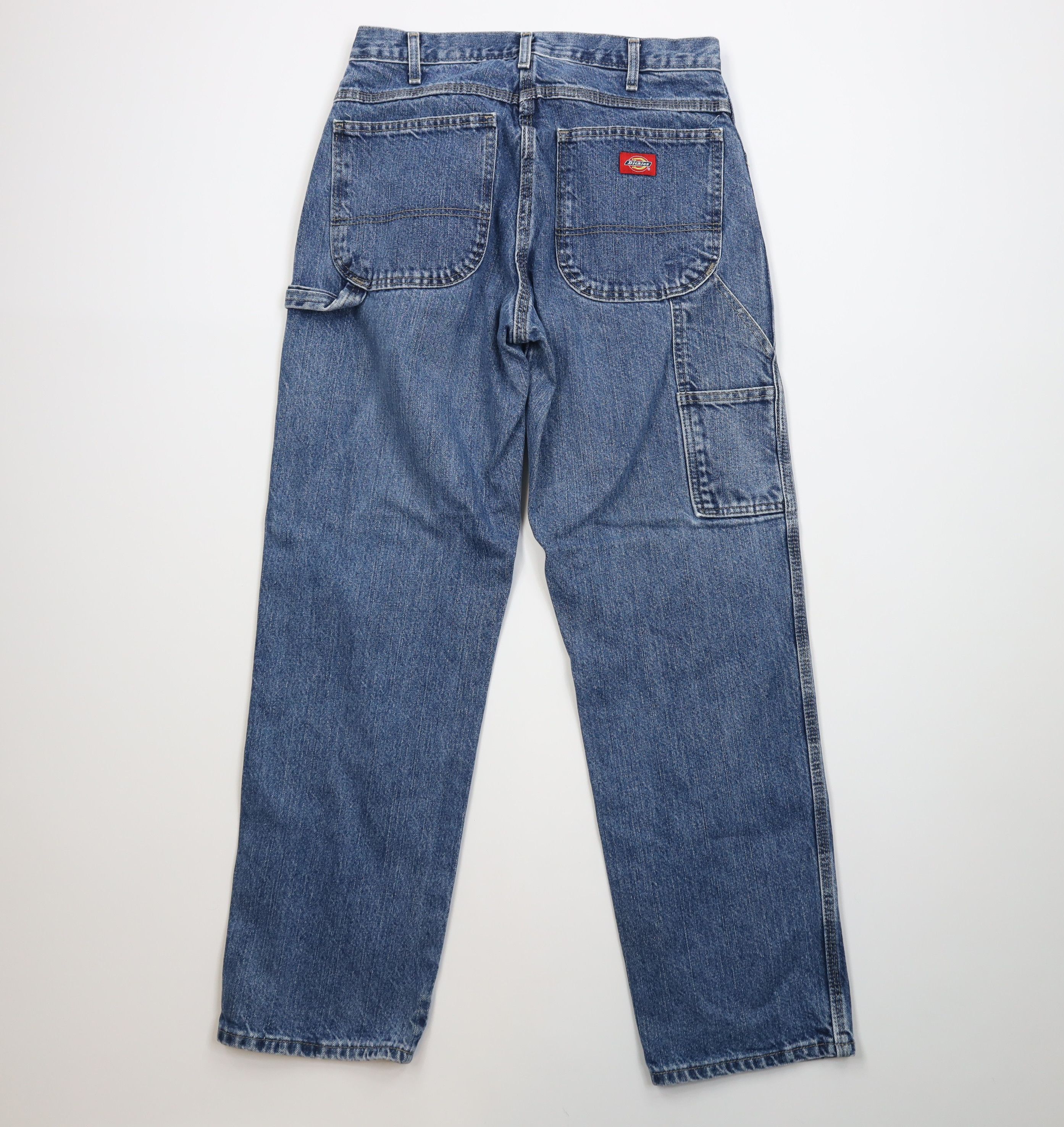 Dickies Vintage Y2K Dickies Spell Relaxed Dungaree Denim Jeans Blue Size US 30 / EU 46 - 9 Thumbnail