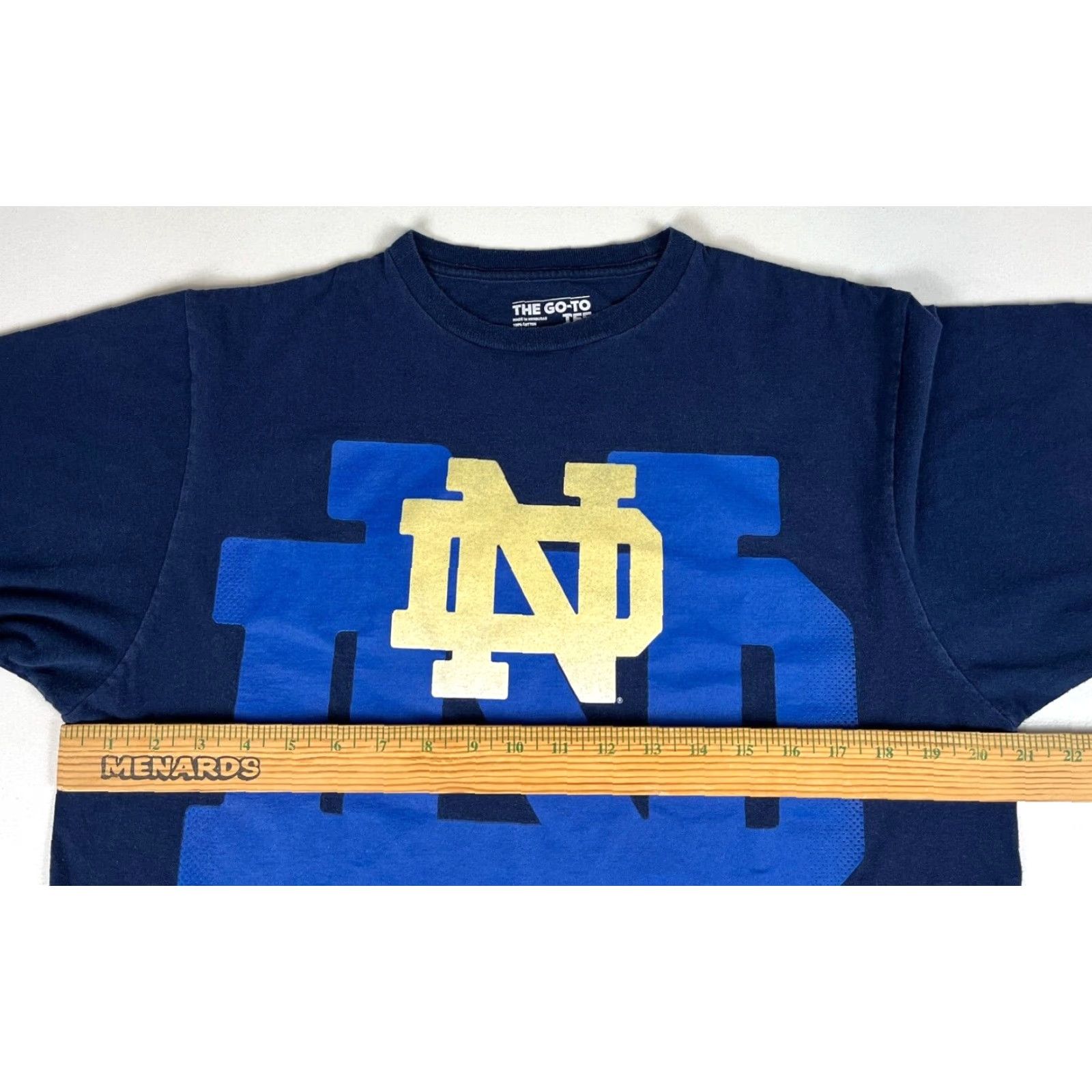 Adidas Adidas Notre Dame Fighting Irish T-Shirt Navy Blue L Logo Men Vintage Short Sleeve Crew Neck 2000s Size US L / EU 52-54 / 3 - 6 Thumbnail