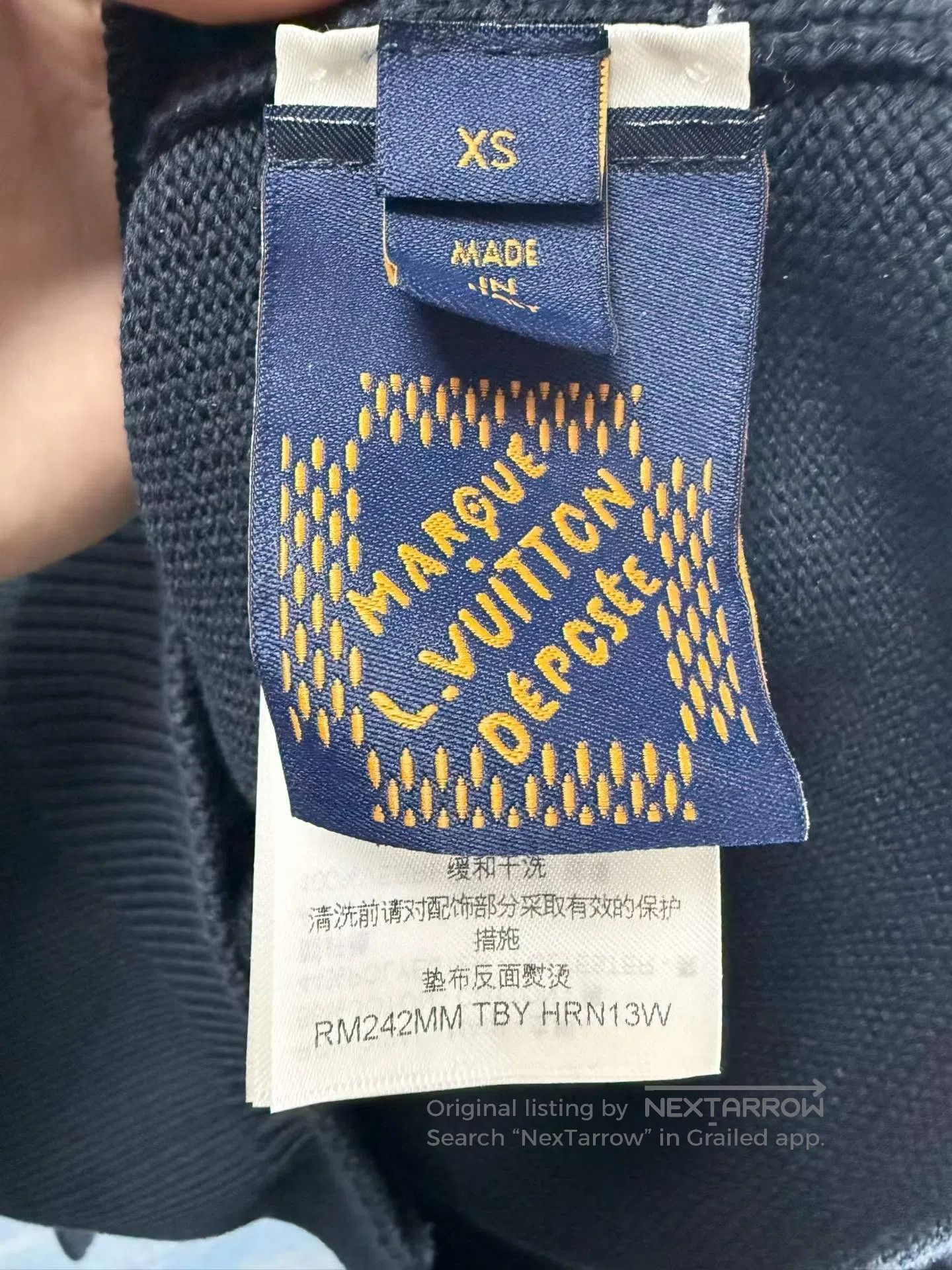 Louis Vuitton Louis Vuitton Navy Blue Sea Broad Embroidery Crystal Badge Size US XS / EU 42 / 0 - 4 Thumbnail