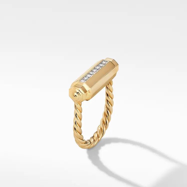 David Yurman o1s1wg111025 R16702D /Size 7/Lexington Barrel Ring in Golden Size ONE SIZE - 2 Thumbnail