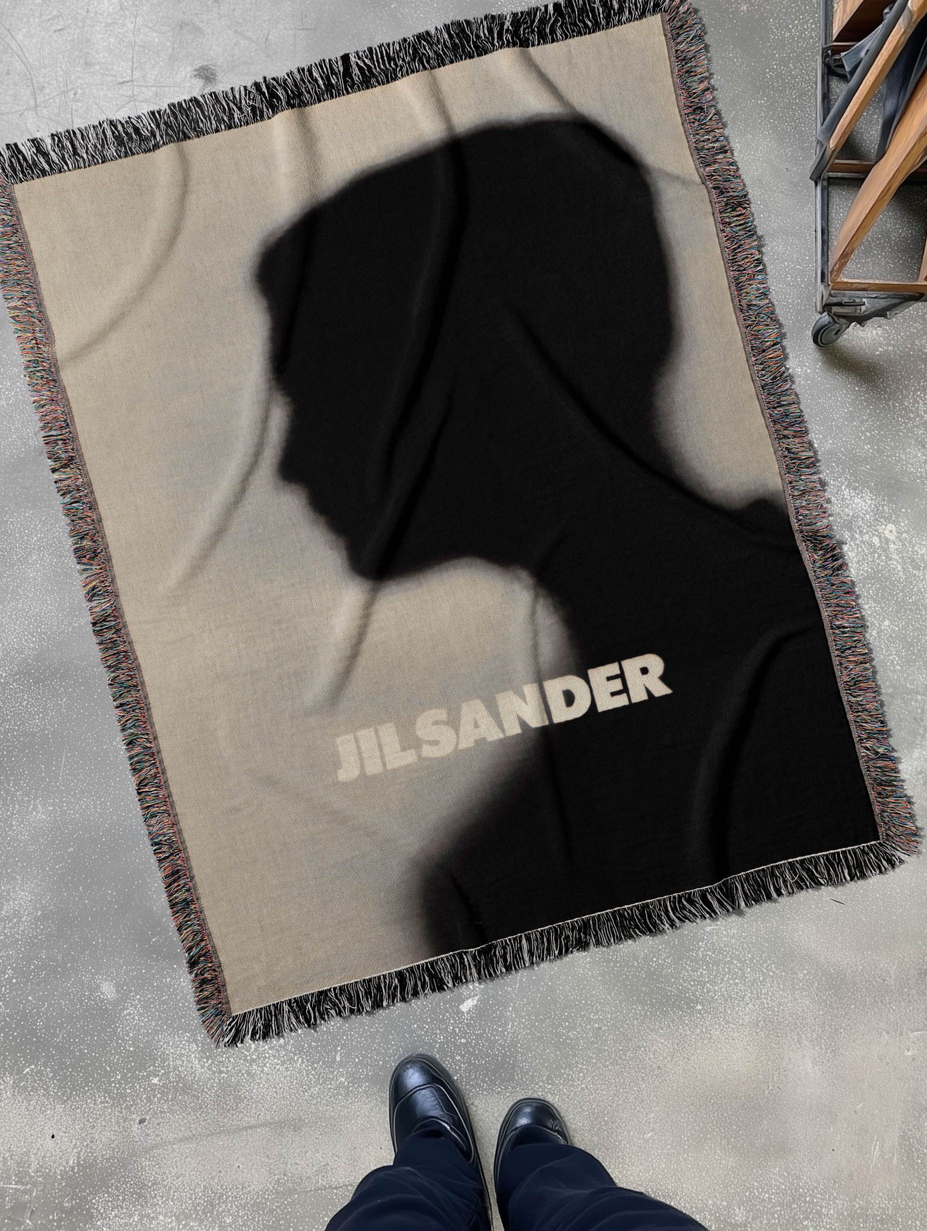 Jil Sander Jil Sander Blanket Woven Jacquard Art Fashion Gift Logo Size ONE SIZE - 1 Thumbnail