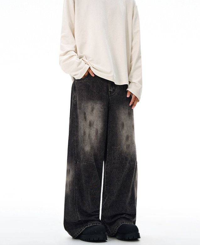 Japanese Brand American retro baggy wide-leg jeans for men Size US 32 / EU 48 - 1 Thumbnail